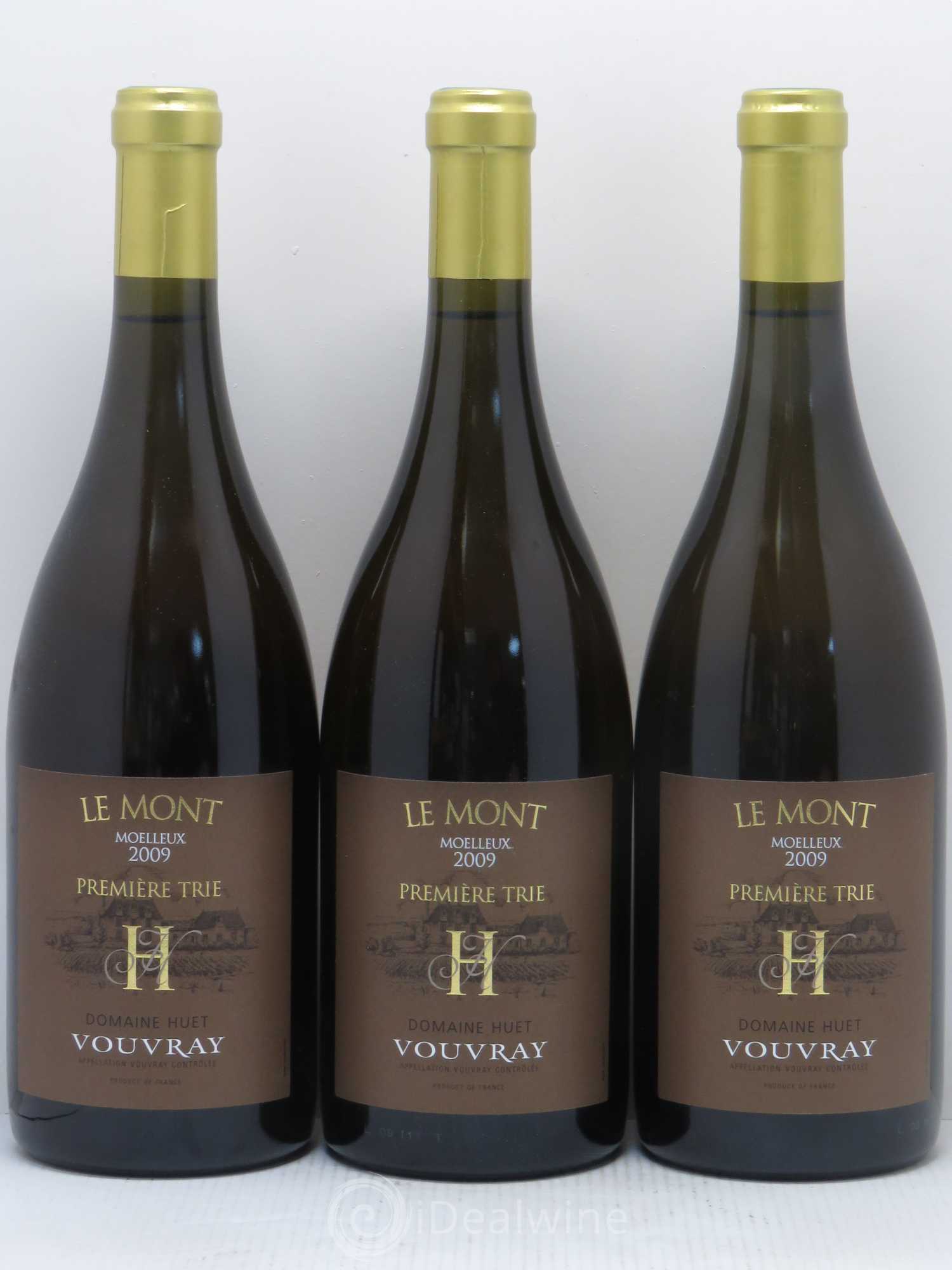 Vouvray Le Mont Moelleux 1ère Trie Domaine Huet 2009 - Lotto di 3 bottiglie - 0