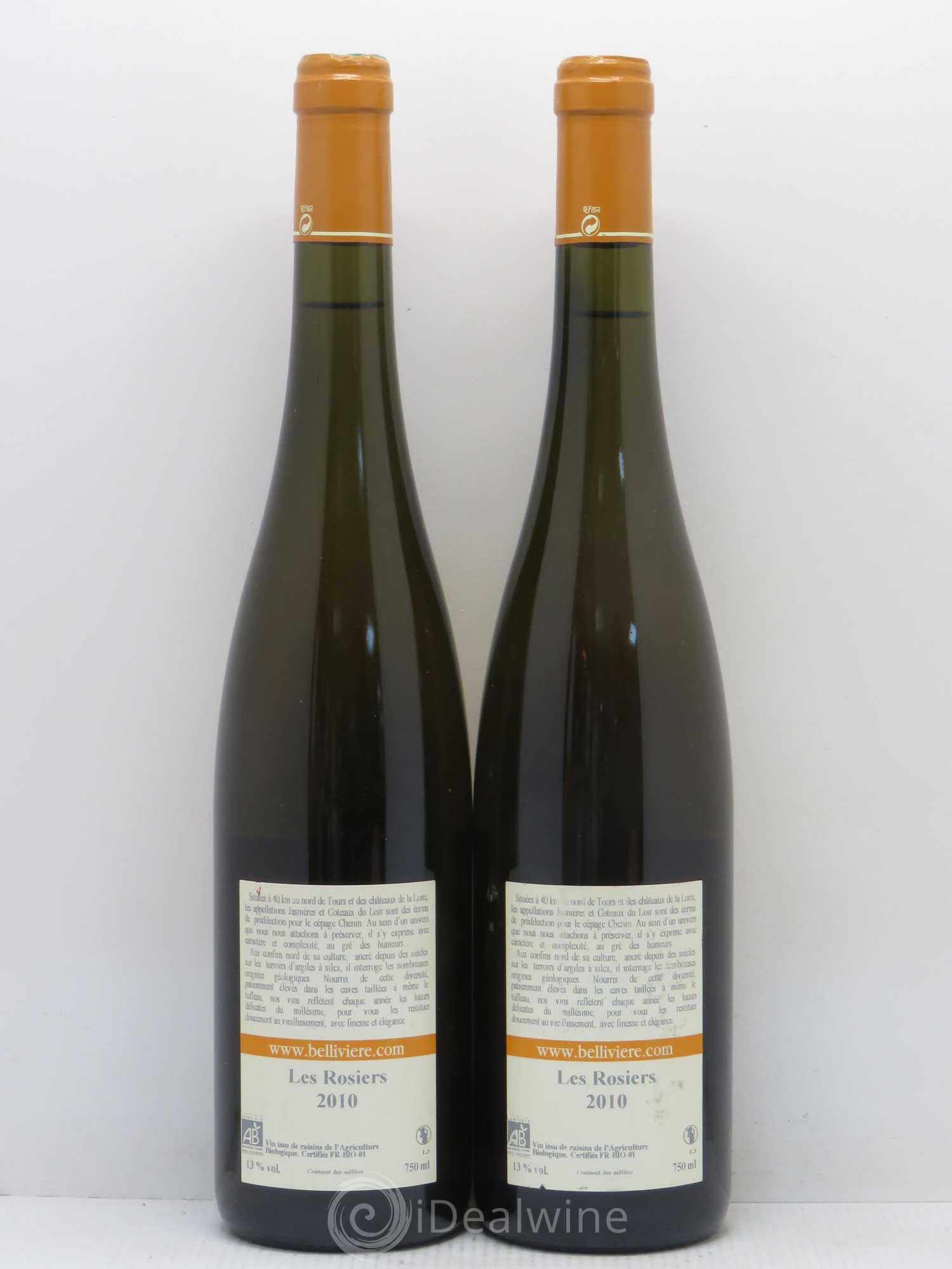Jasnières Les Rosiers Domaine de Bellivière 2010 - Lot de 2 bouteilles - 1
