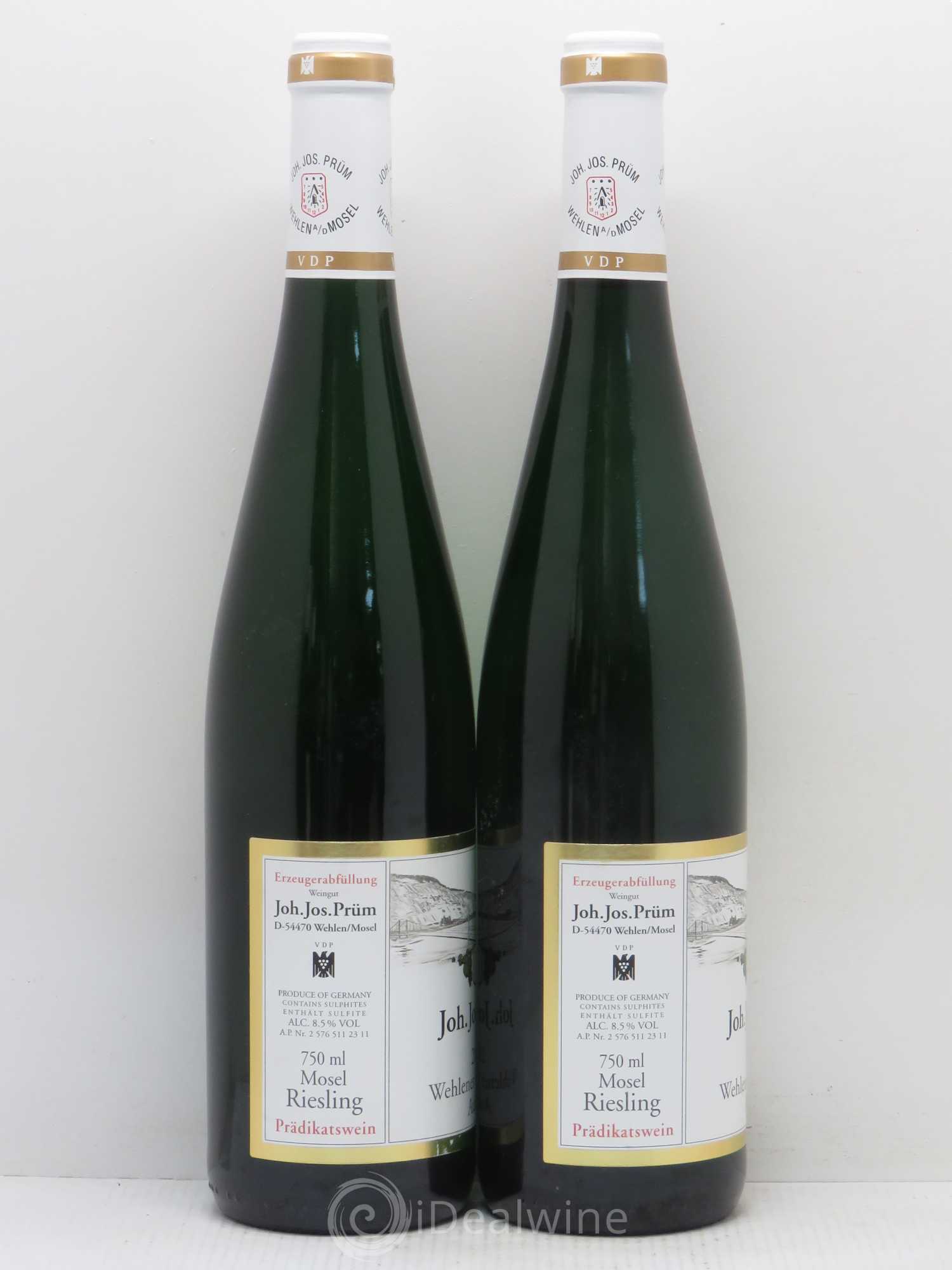 Riesling Joh. Jos. Prum Wehlener Sonnenuhr Auslese 2010 - Lot de 2 bouteilles - 1