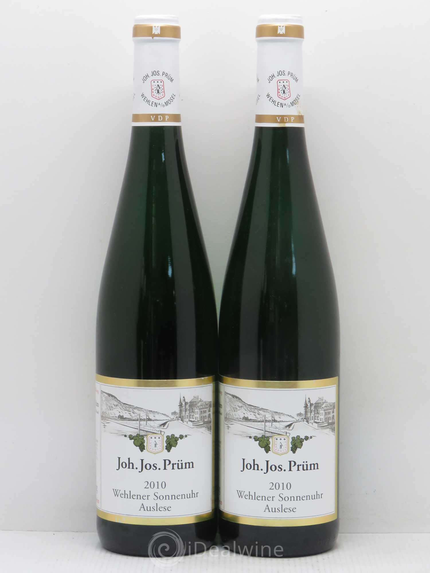 Riesling Joh. Jos. Prum Wehlener Sonnenuhr Auslese 2010 - Lot de 2 bouteilles - 0