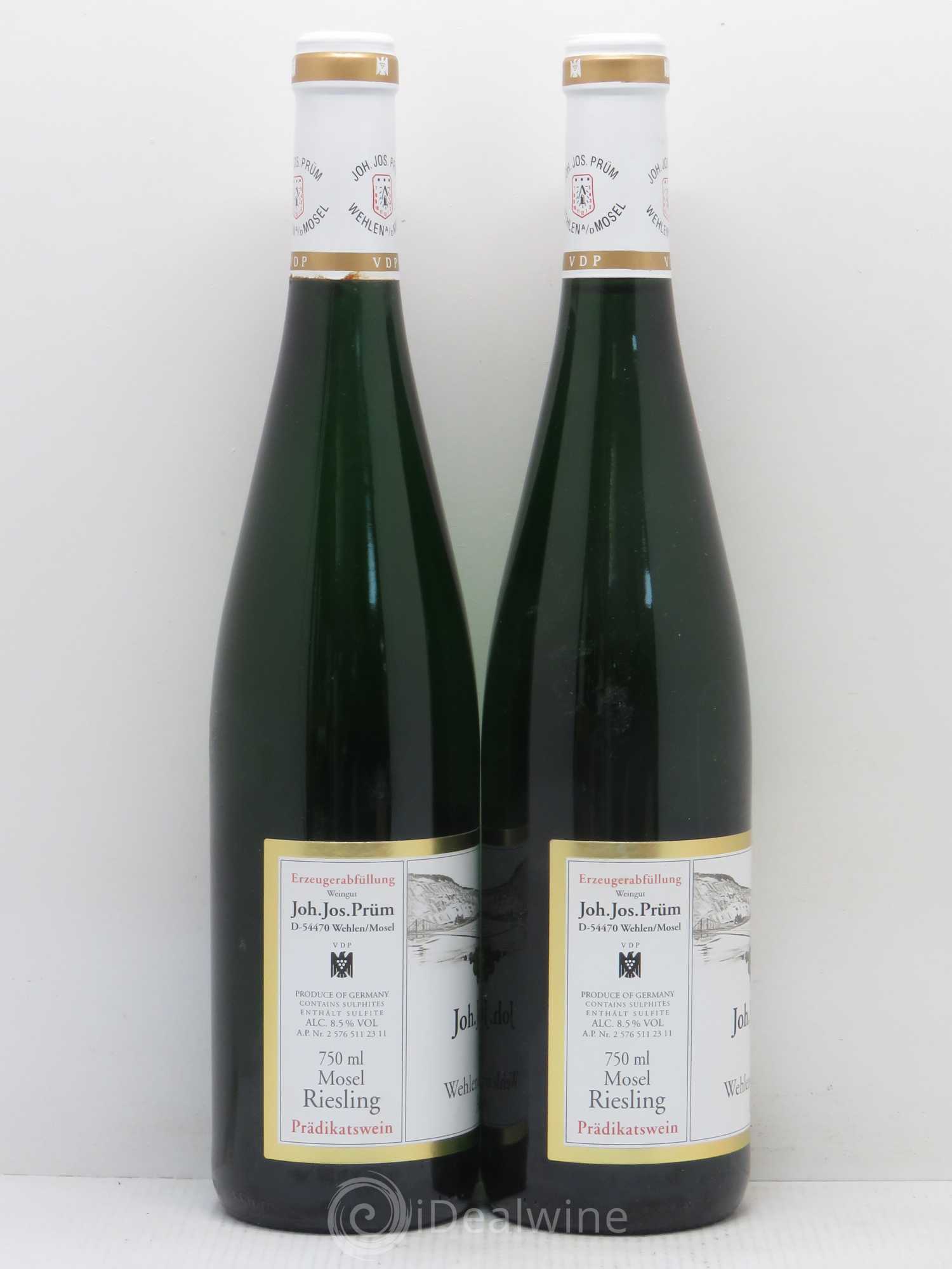 Riesling Joh. Jos. Prum Wehlener Sonnenuhr Auslese 2010 - Lot de 2 bouteilles - 1