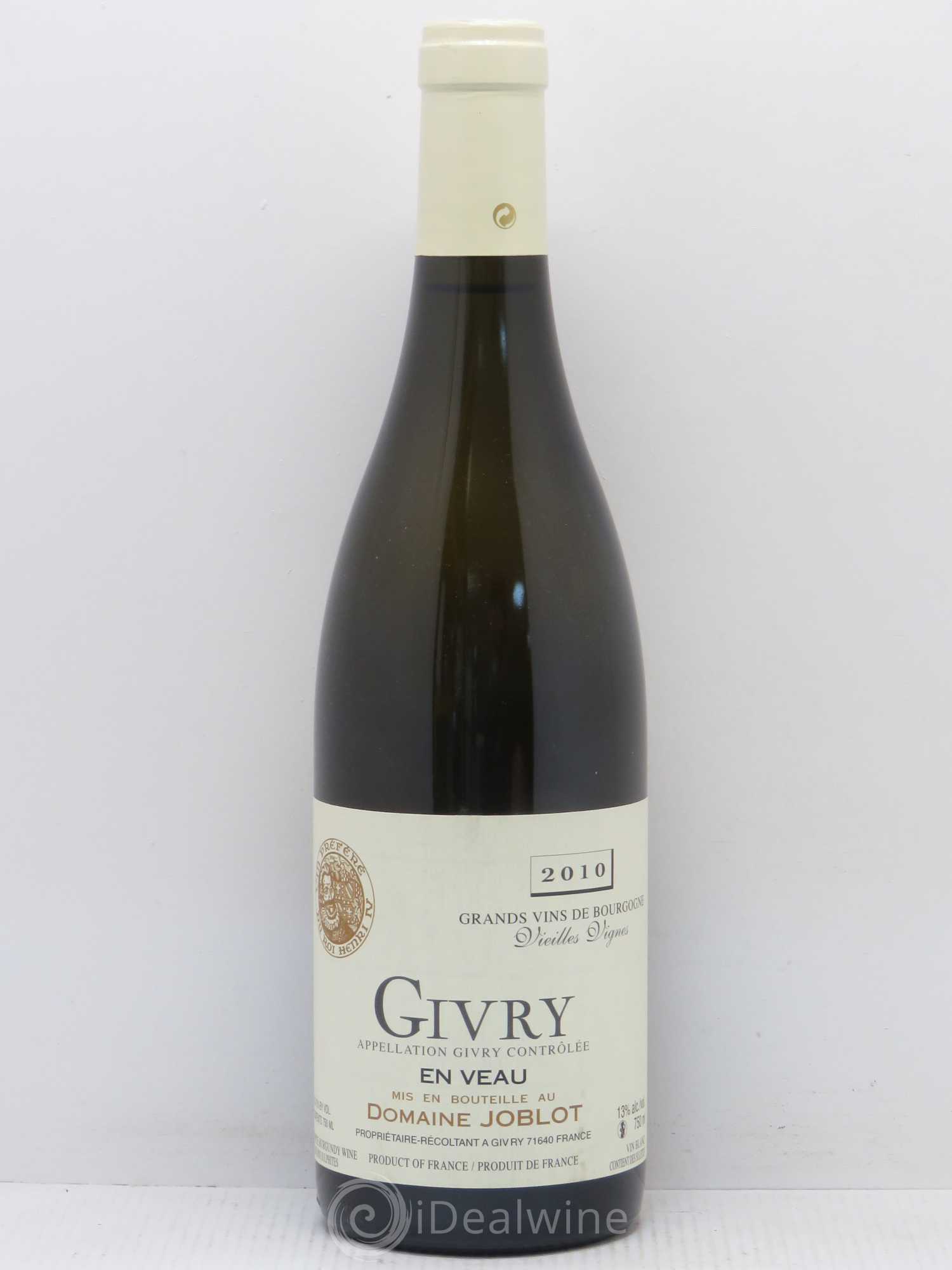Givry En Veau Vieilles Vignes Domaine Joblot 2010 - Posten von 1 Flasche - 0