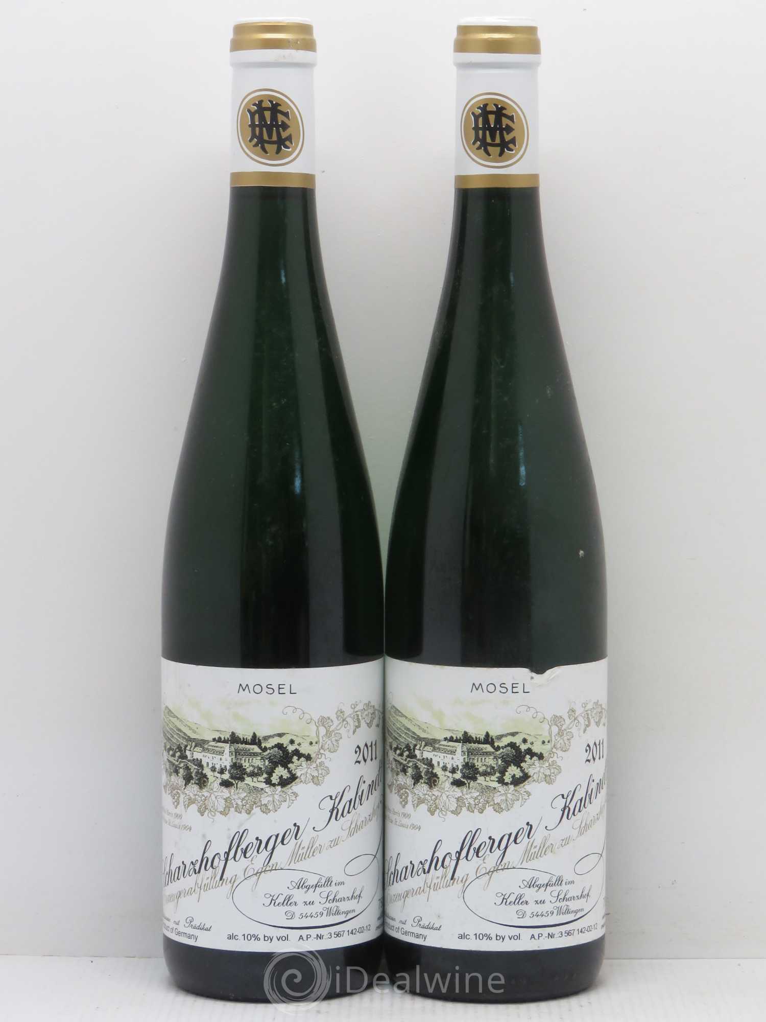 Riesling Scharzhofberger Kabinett Egon Muller 2011 - Lot de 2 bouteilles - 0