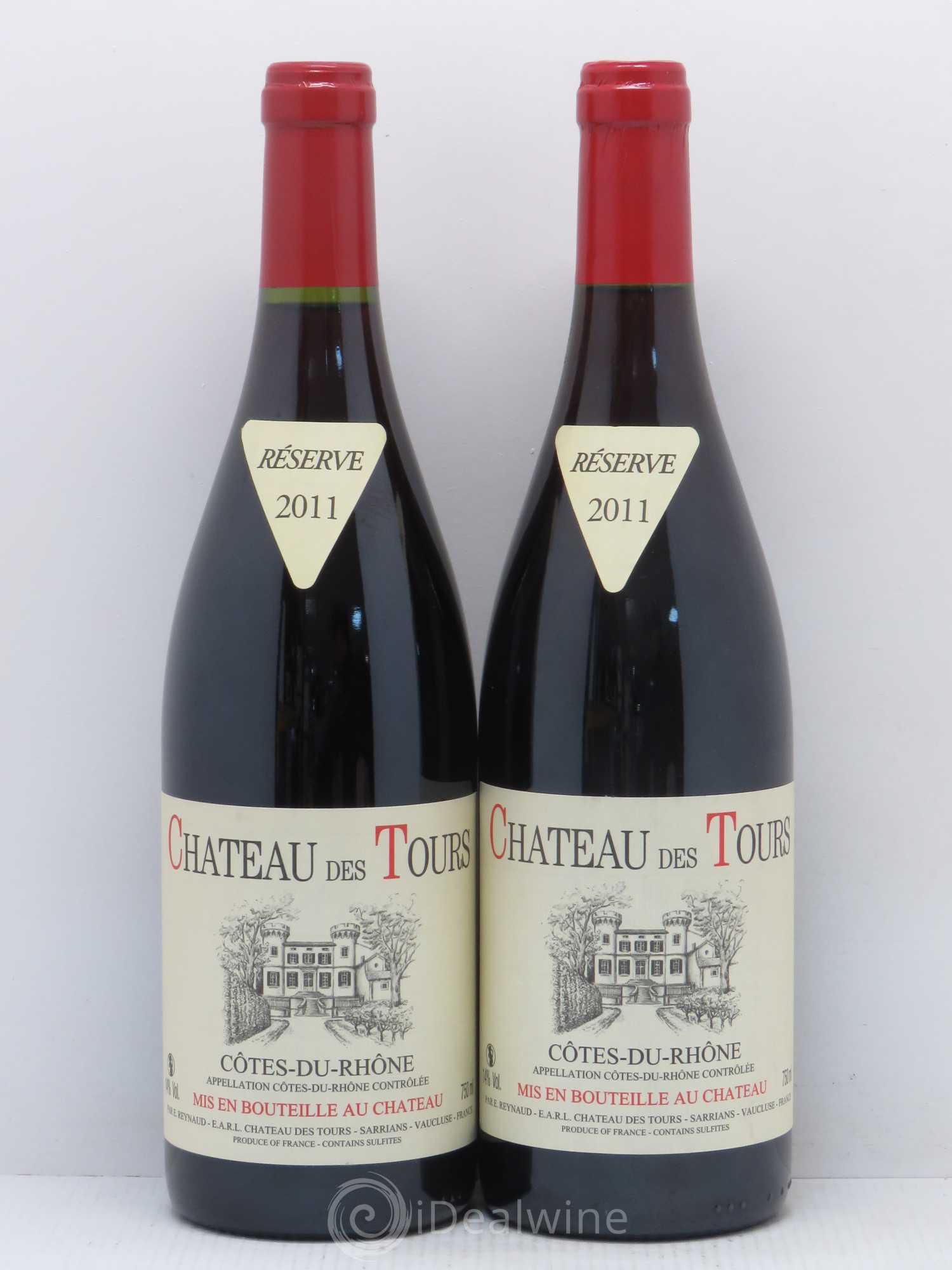 Côtes-du-Rhône Château des Tours Emmanuel Reynaud 2011 - Lot de 2 bouteilles - 0