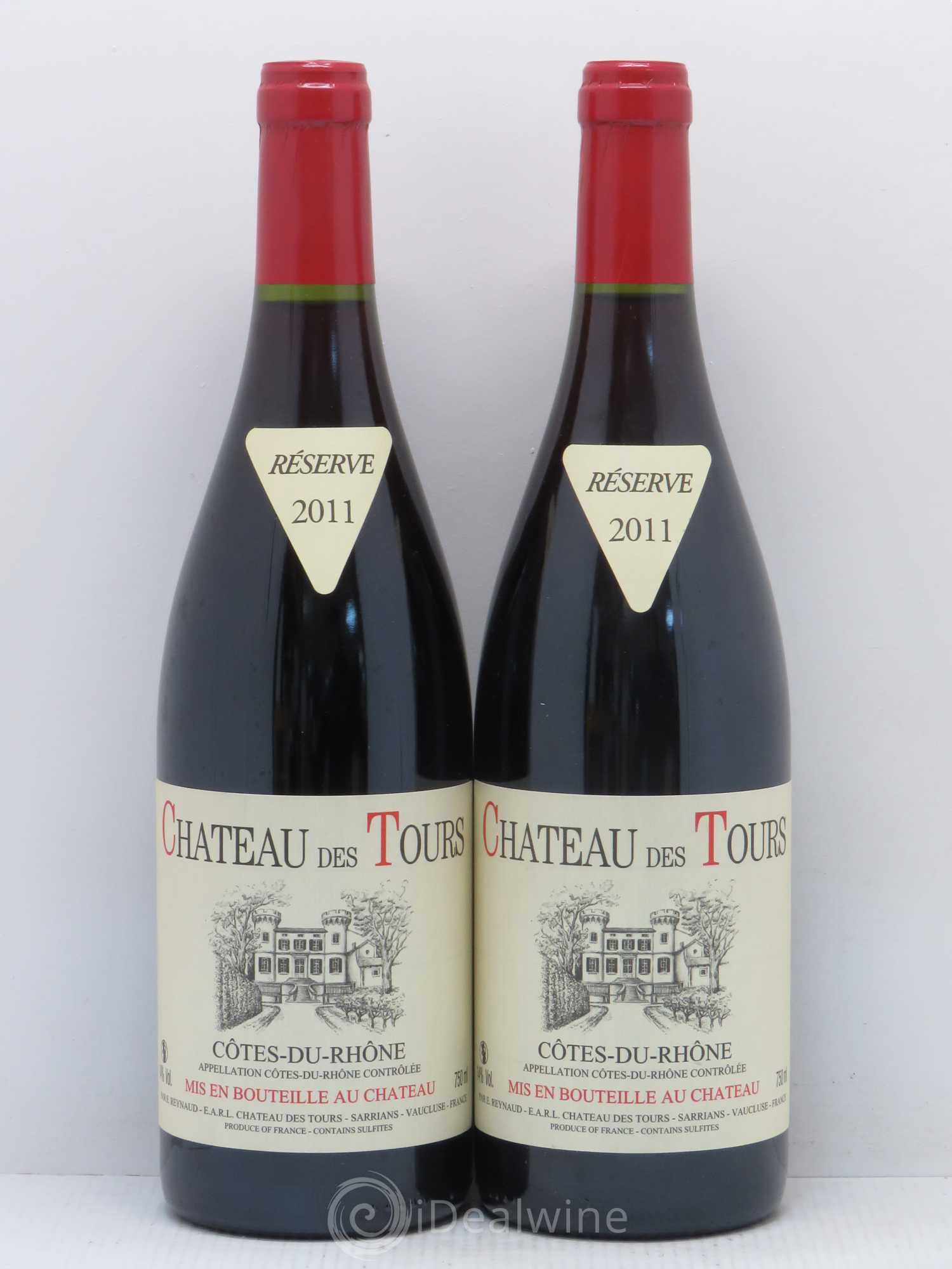 Côtes-du-Rhône Château des Tours Emmanuel Reynaud 2011 - Lot de 2 bouteilles - 0
