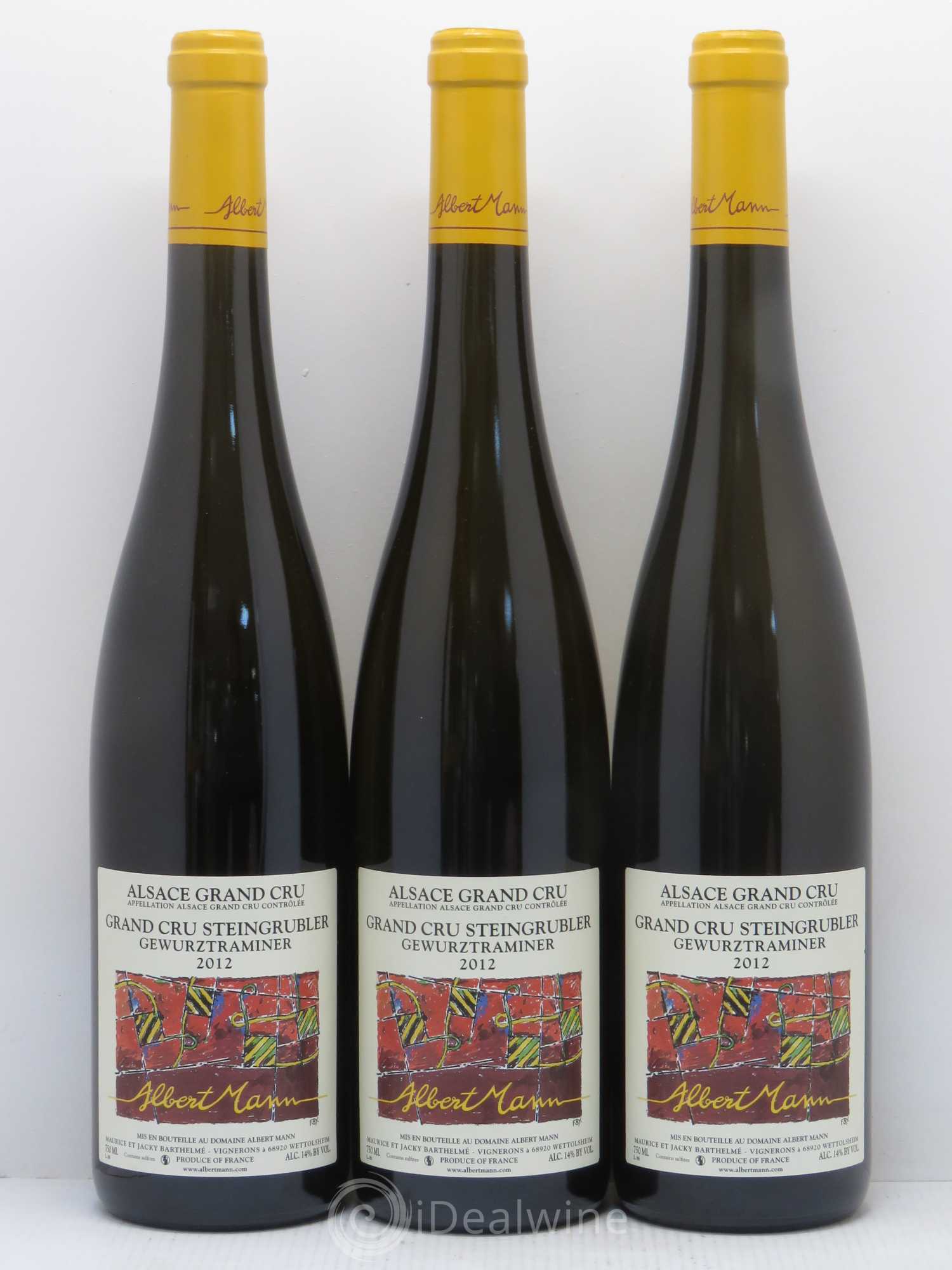 Gewurztraminer Grand Cru Steingrubler Albert Mann 2012 - Posten von 3 Flaschen - 0