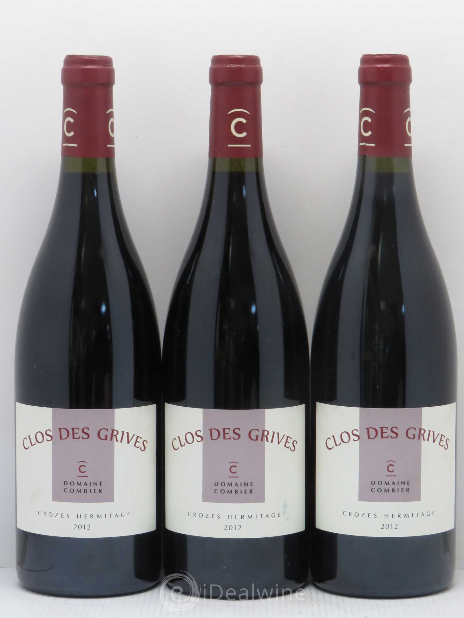 Crozes-Hermitage Clos des Grives Combier 2012 - Lot de 3 bouteilles - 0