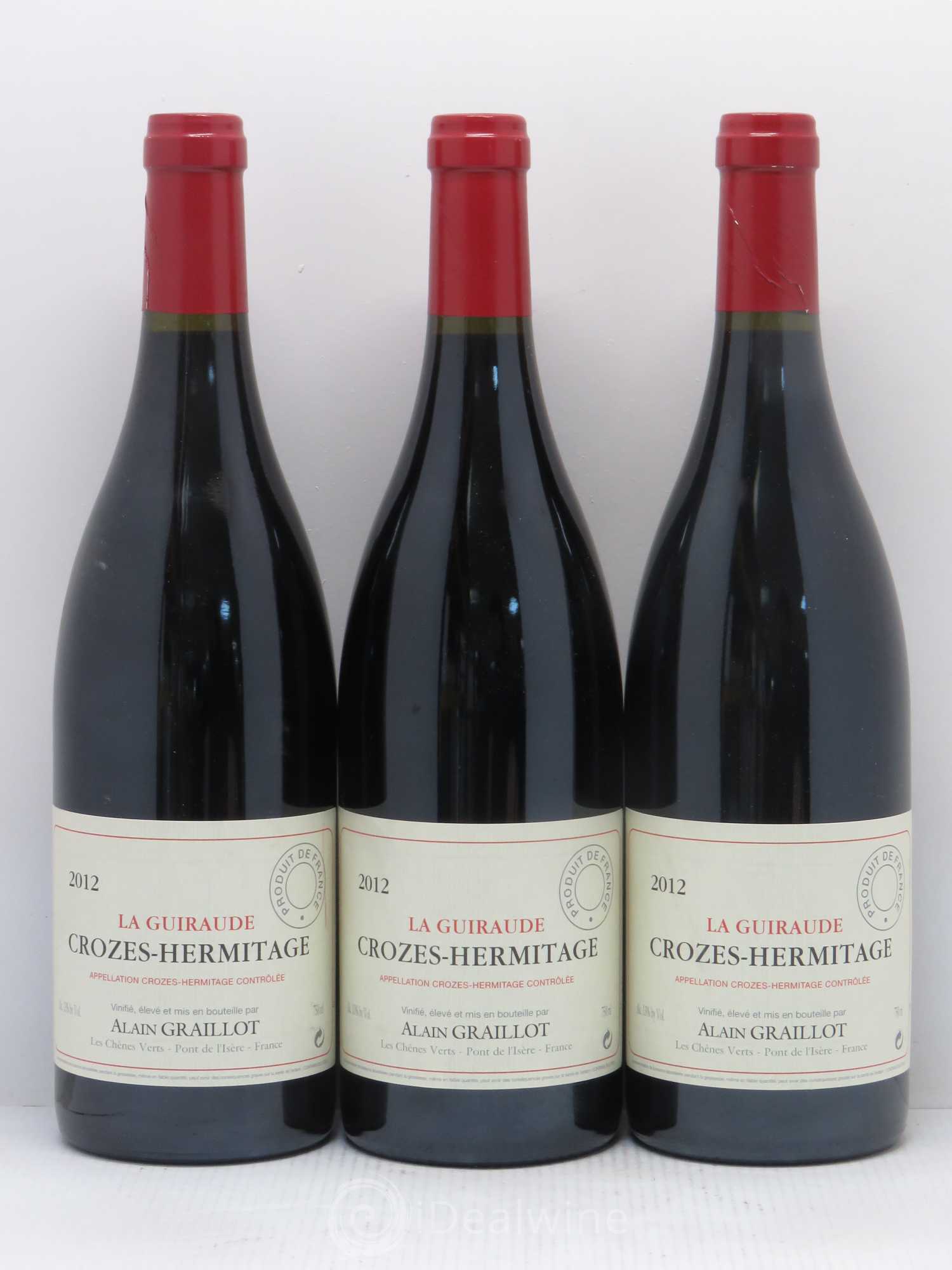 Crozes-Hermitage La Guiraude Domaine Graillot 2012 - Lot de 3 bouteilles - 0
