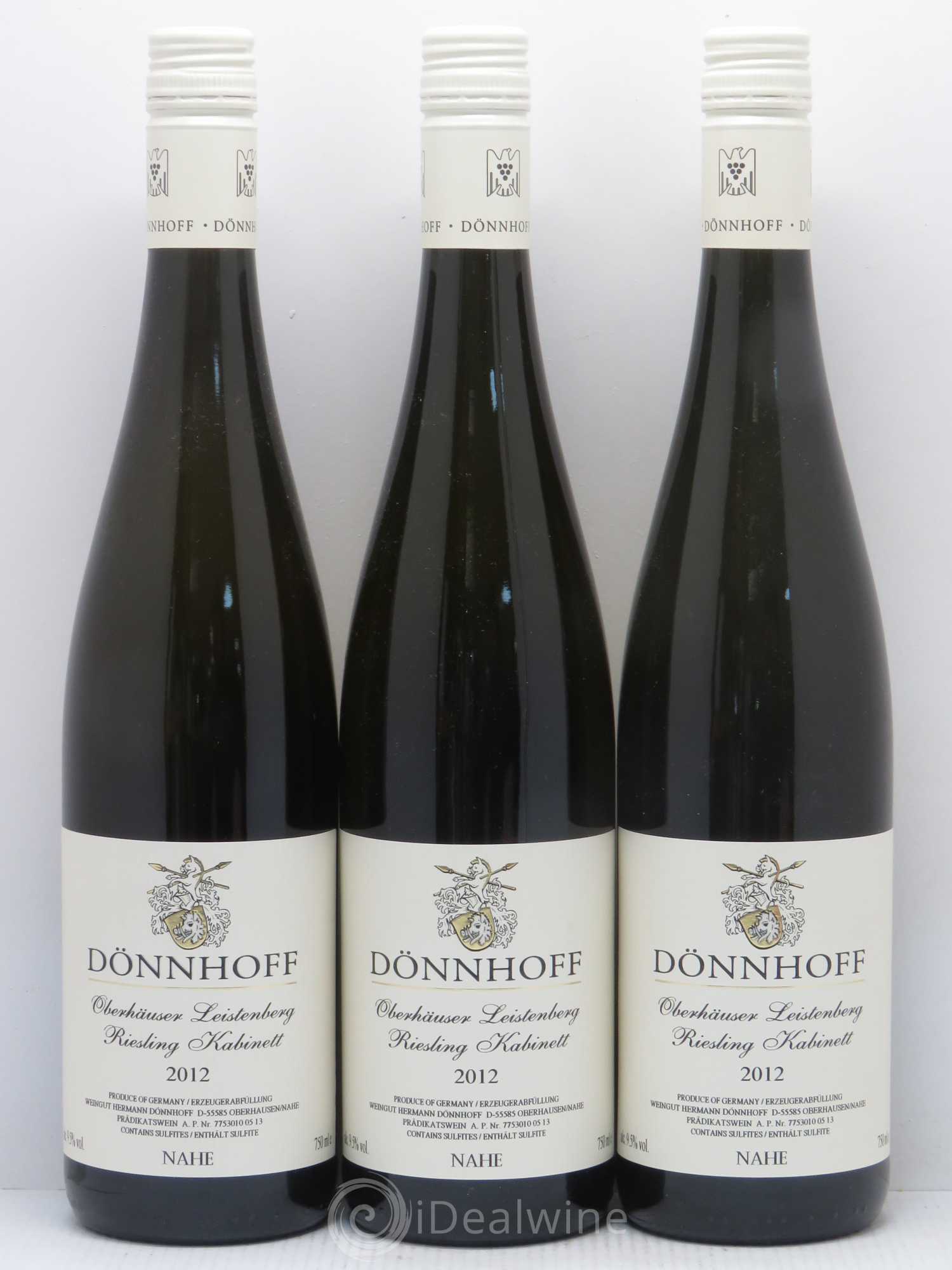 Riesling Weingut Dönnhoff Oberhäuser Leistenberg Kabinett 2012 - Lotto di 3 bottiglie - 0