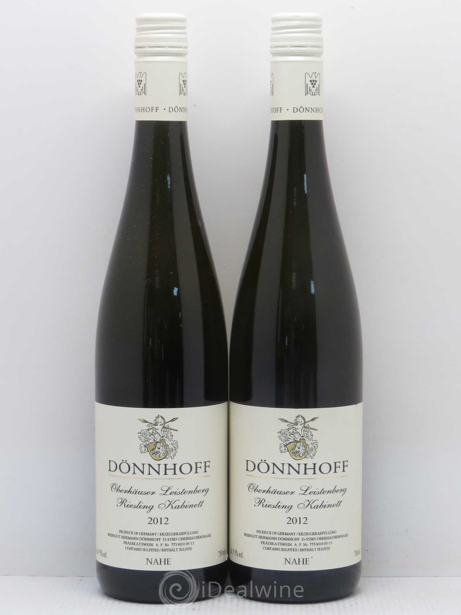 Riesling Weingut Dönnhoff Oberhäuser Leistenberg Kabinett 2012 - Lotto di 2 bottiglie - 0