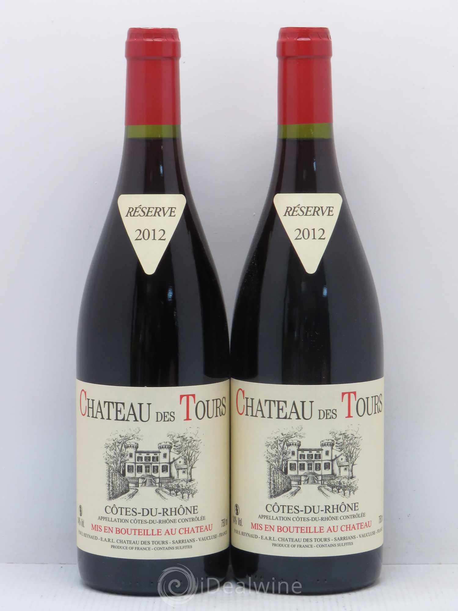 Côtes-du-Rhône Château des Tours Emmanuel Reynaud 2012 - Lot de 2 bouteilles - 0