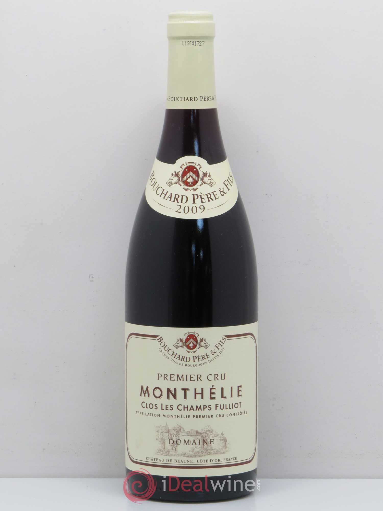 Monthélie 1er Cru Clos Les Champs Fulliot Bouchard Père & Fils 2009 - Lot de 1 bouteille - 0