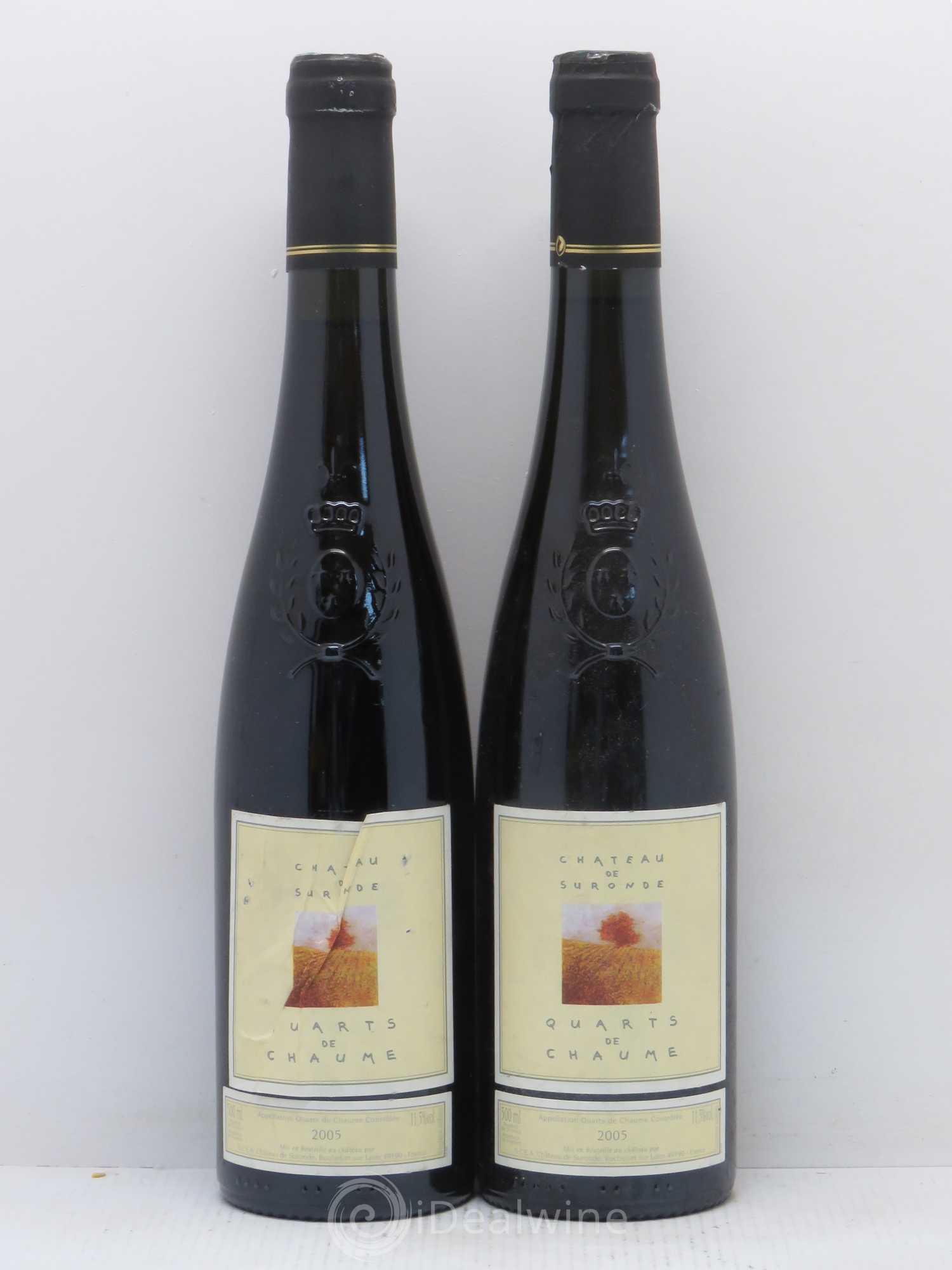 Quarts de Chaume Château de Suronde 2005 - Lotto di 2 bottiglie - 0