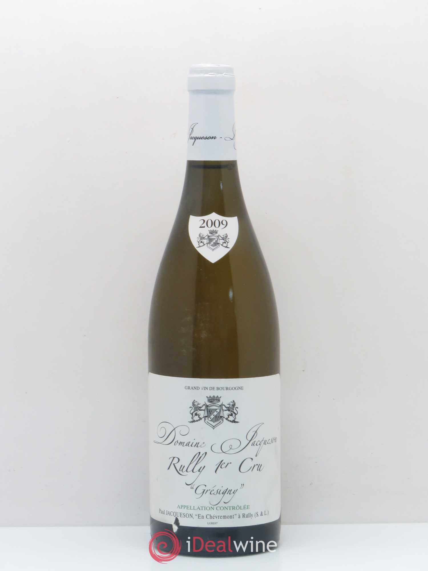 Rully 1er Cru Grésigny Paul & Marie Jacqueson 2009 - Lot de 1 bouteille - 0