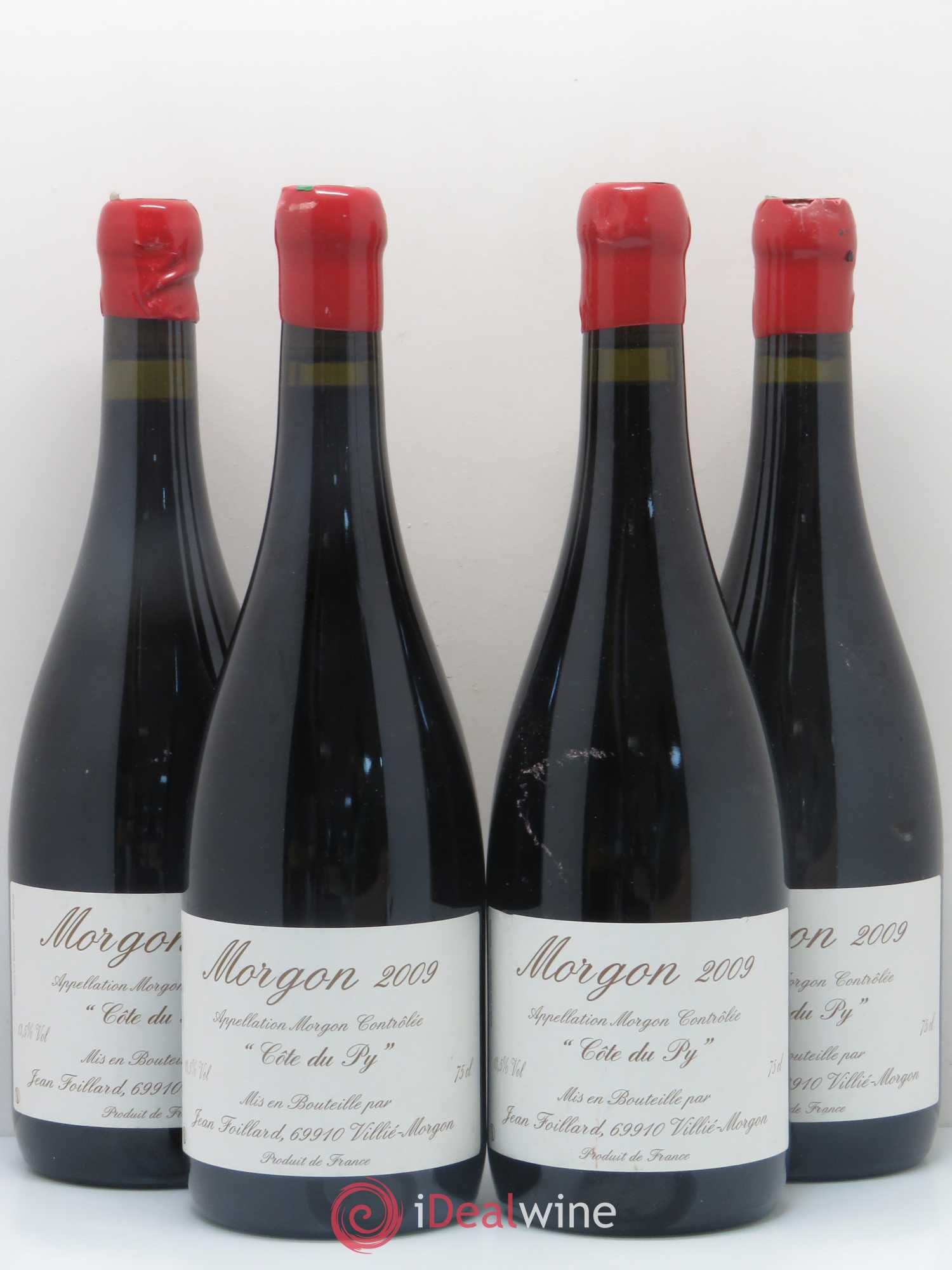 Morgon Côte du Py Jean Foillard 2009 - Lot de 4 bouteilles - 0