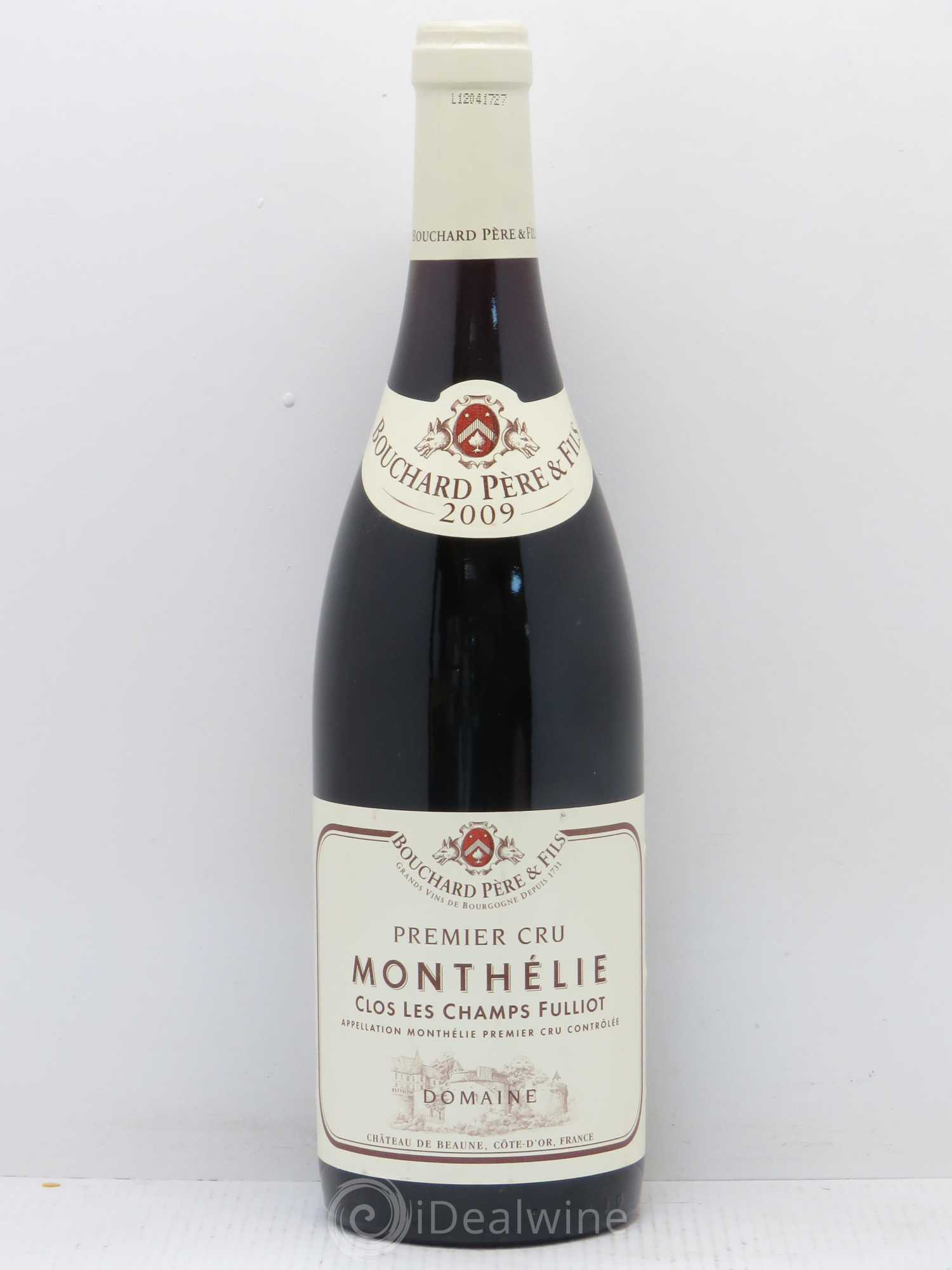 Monthélie 1er Cru Clos Les Champs Fulliot Bouchard Père & Fils 2009 - Lot de 1 bouteille - 0