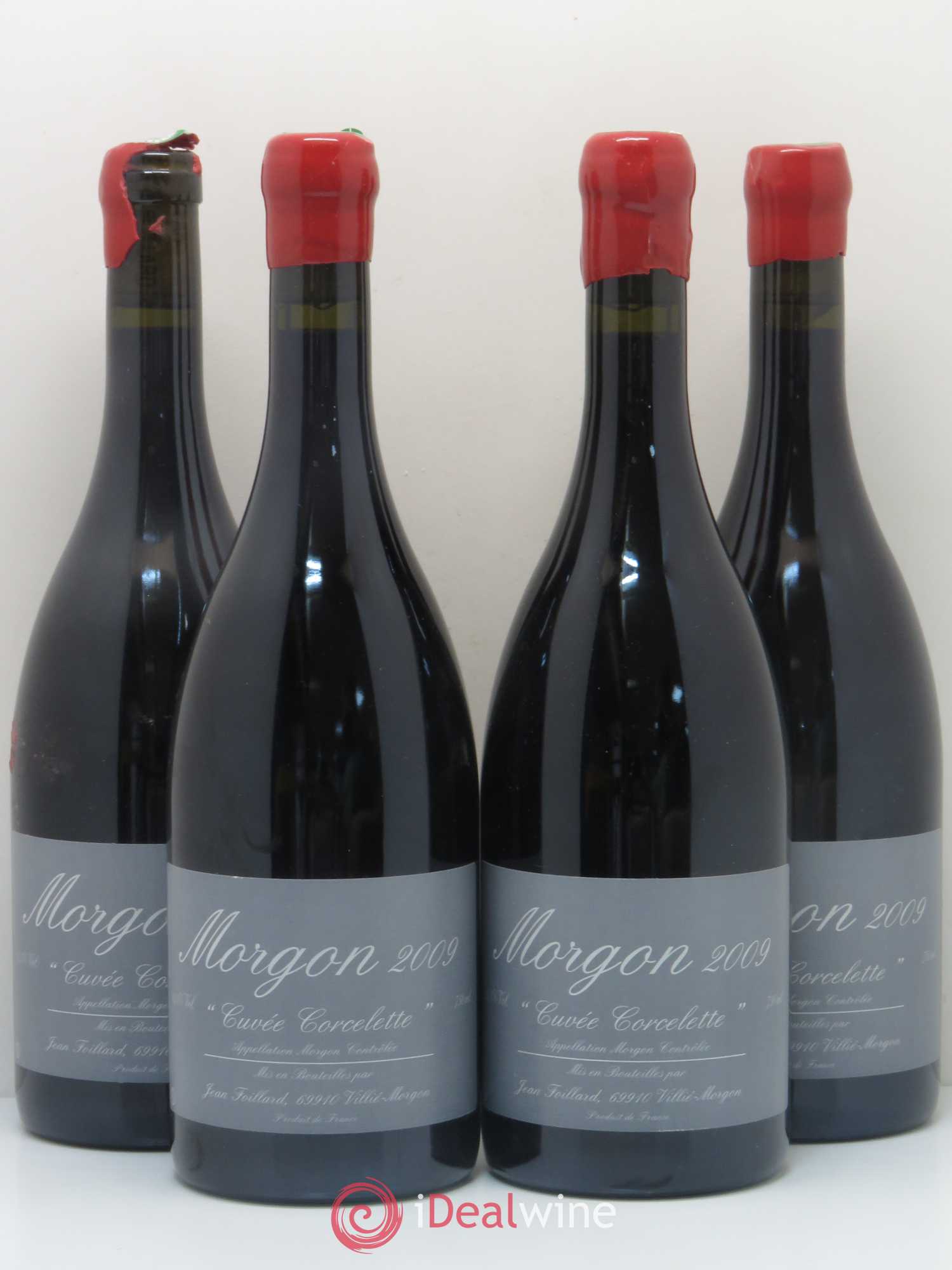 Morgon Corcelette Jean Foillard 2009 - Lot de 4 bouteilles - 0