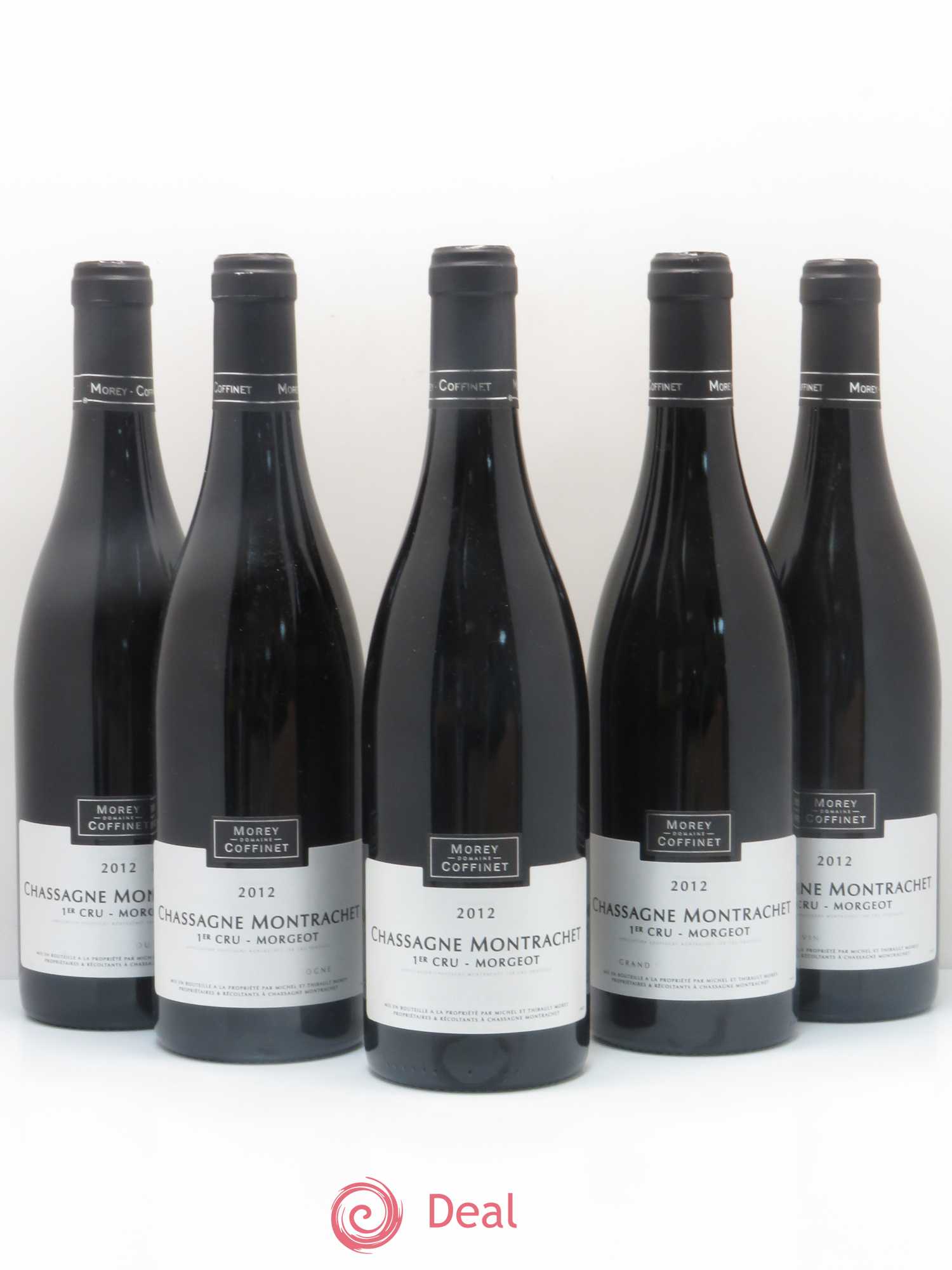 Chassagne-Montrachet 1er Cru Domaine Morey Coffinet Morgeot 2012 - Posten von 5 Flaschen - 0