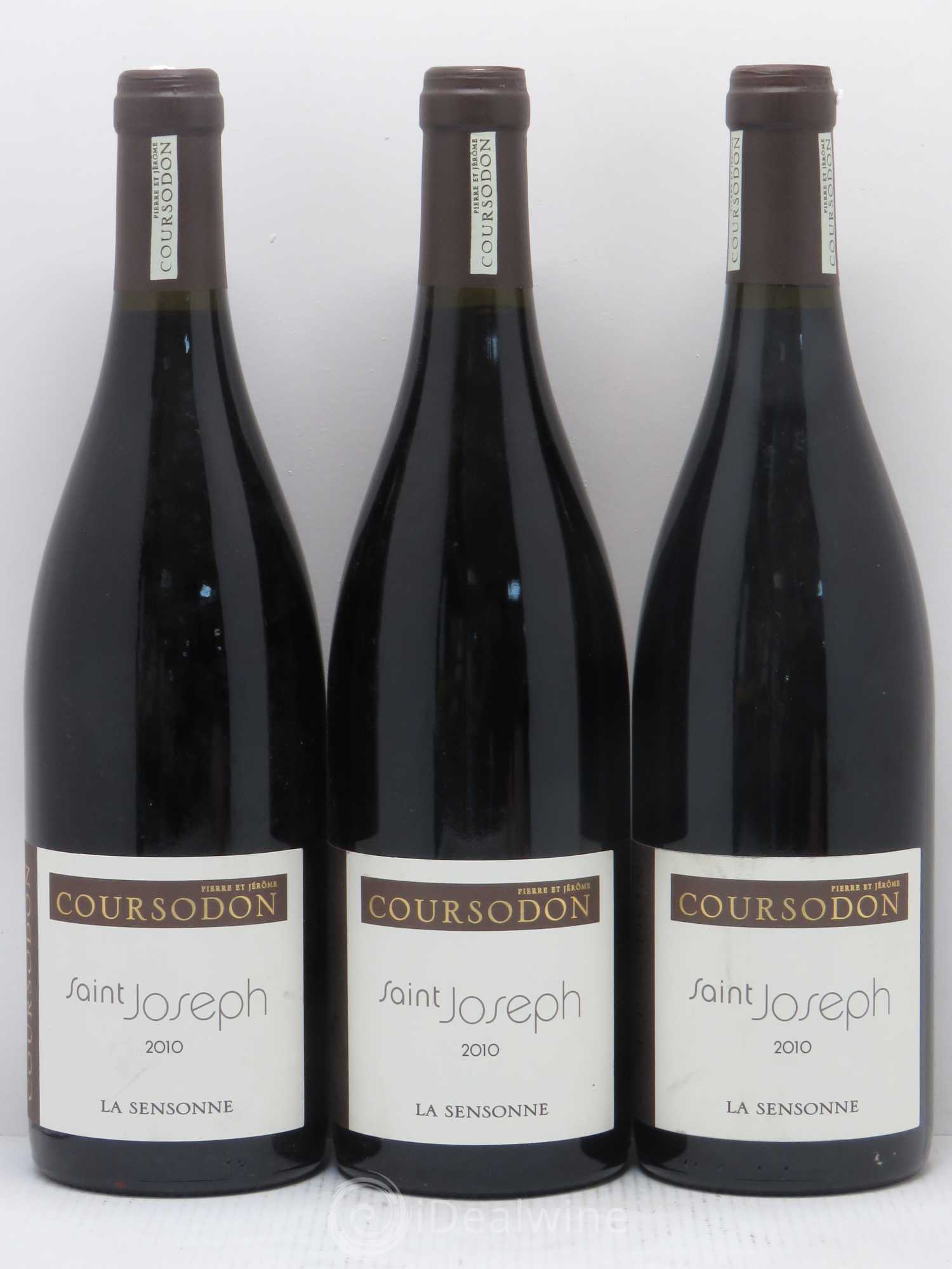 Saint-Joseph La Sensonne Pierre et Jérôme Coursodon 2010 - Lot de 3 bouteilles - 0