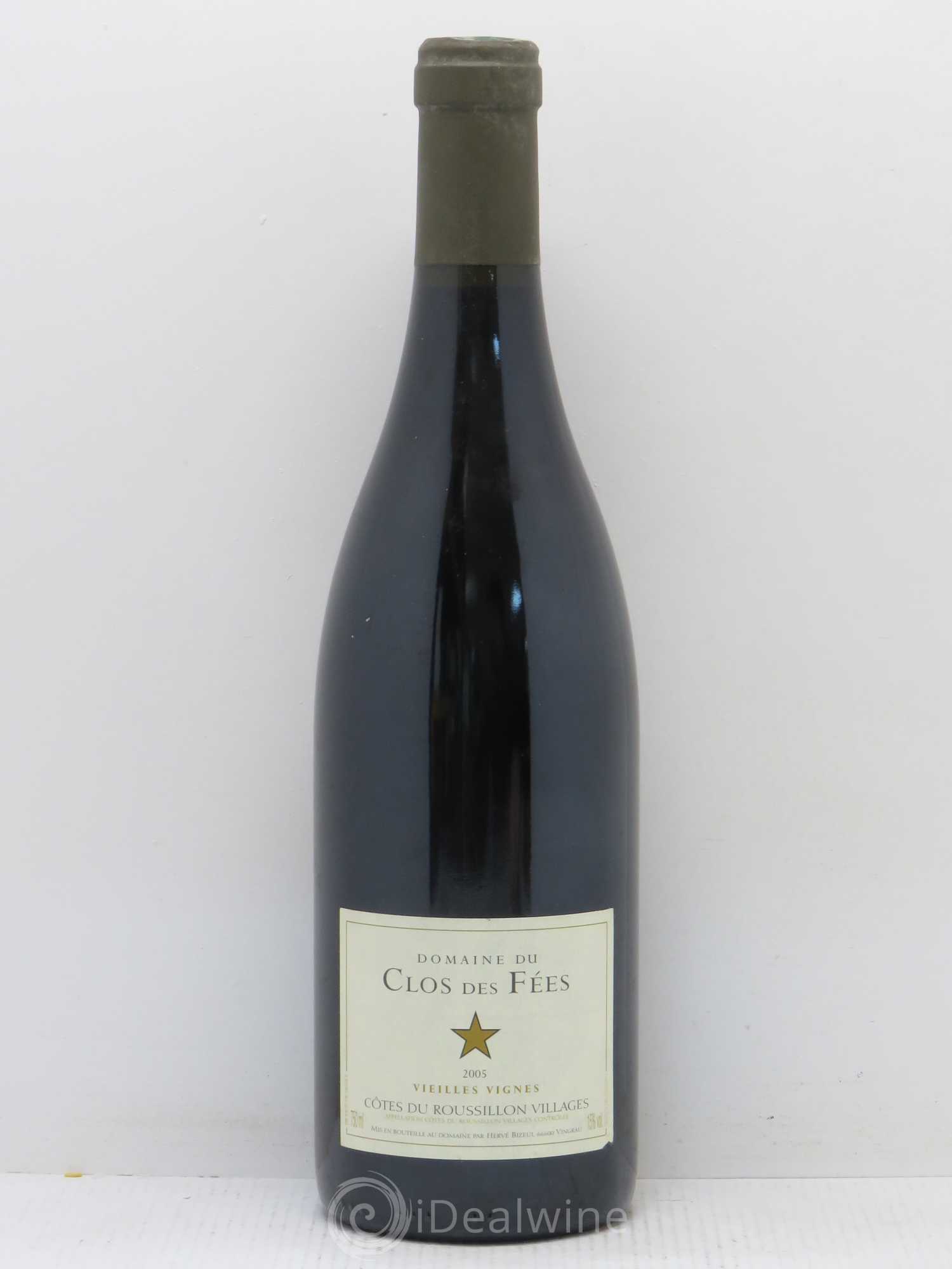 Côtes du Roussillon Villages Clos des Fées Vieilles vignes Hervé Bizeul 2005 - Lot de 1 bouteille - 0
