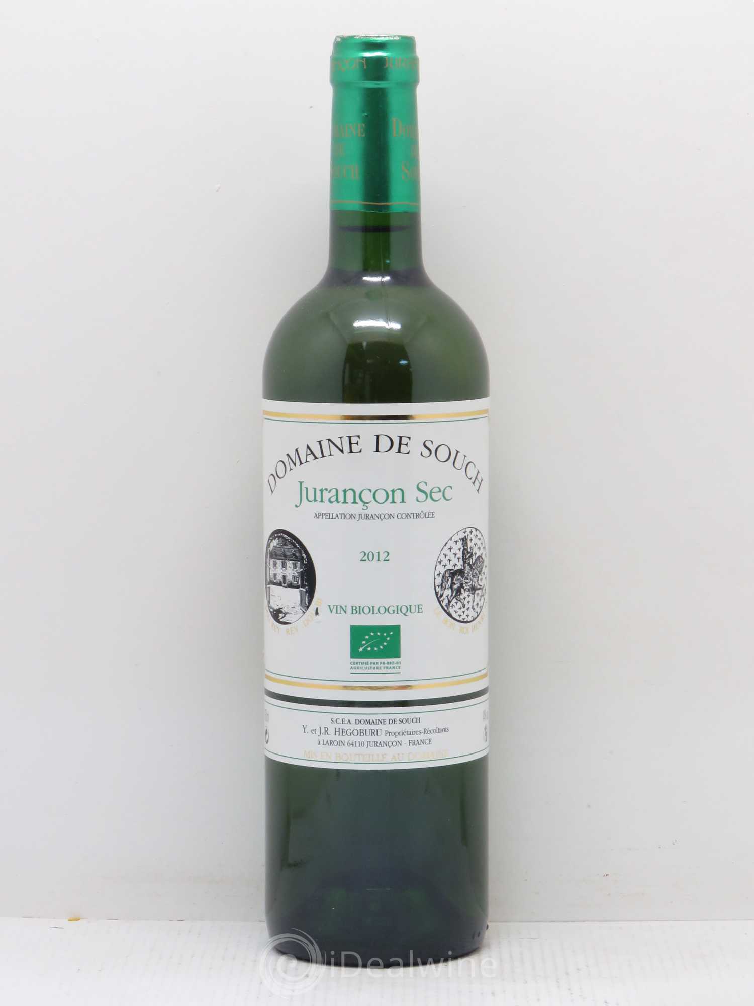 Jurançon sec Souch (Domaine de) Sec 2012 - Posten von 1 Flasche - 0