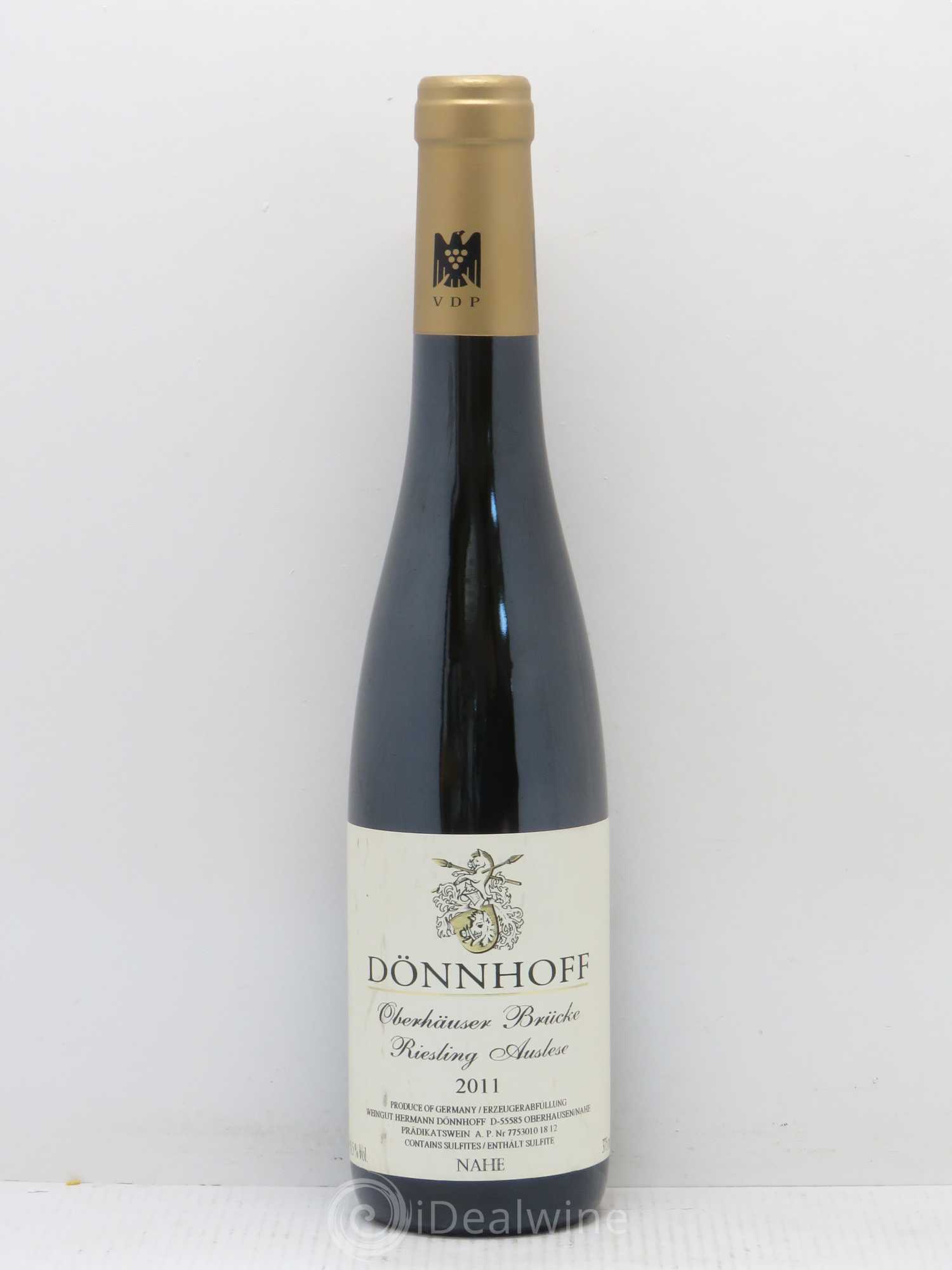 Riesling Weingut Dönnhoff Oberhauser Brucke Auslese Goldkapsel 2011 - Lotto di 1 mezza bottiglia - 0