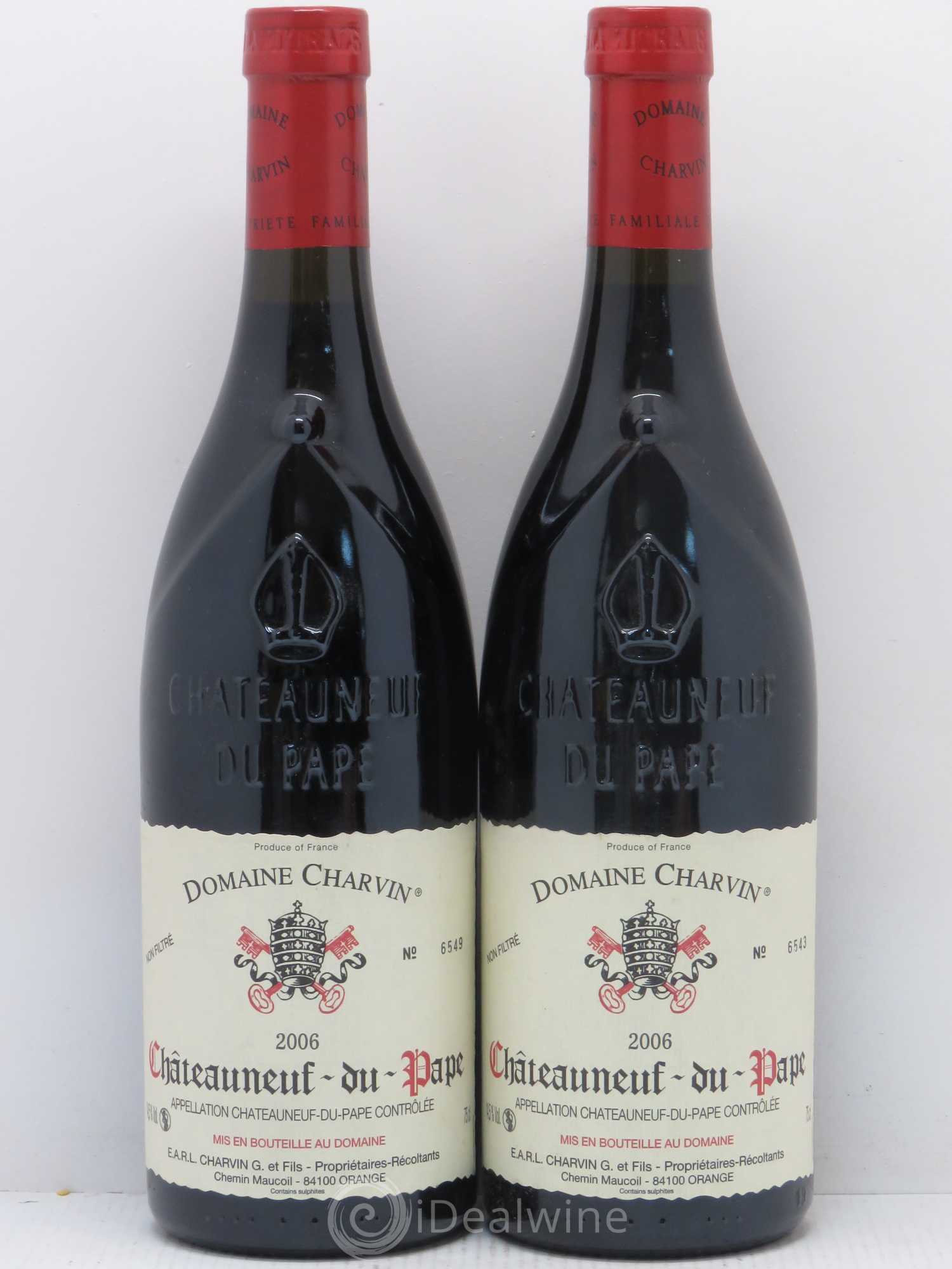 Châteauneuf-du-Pape Charvin (Domaine) 2006 - Lot de 2 bouteilles - 0