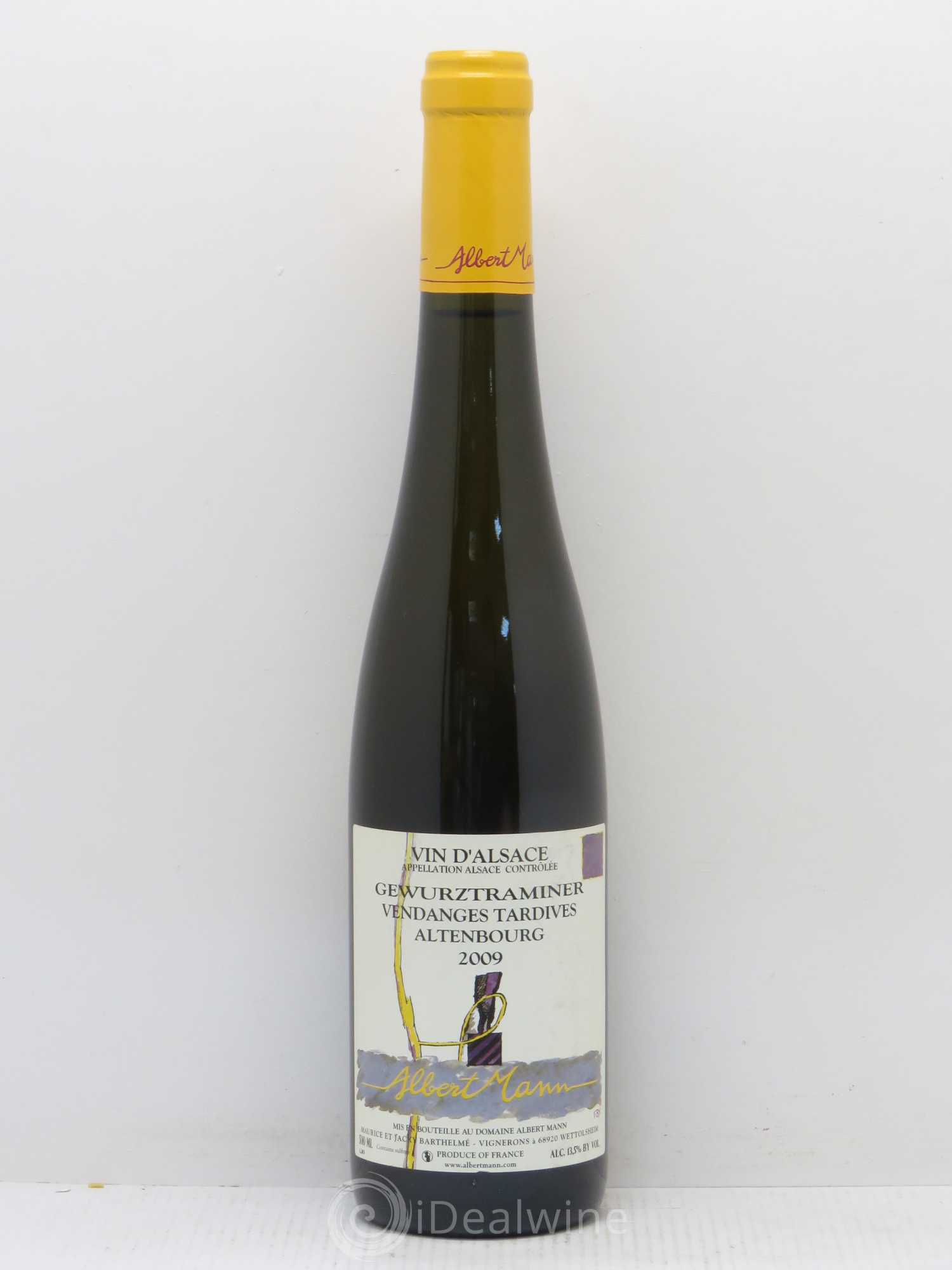 Gewurztraminer Altenbourg Vendanges Tardives Domaine Albert Mann 2009 - Posten von 1 Flasche - 0