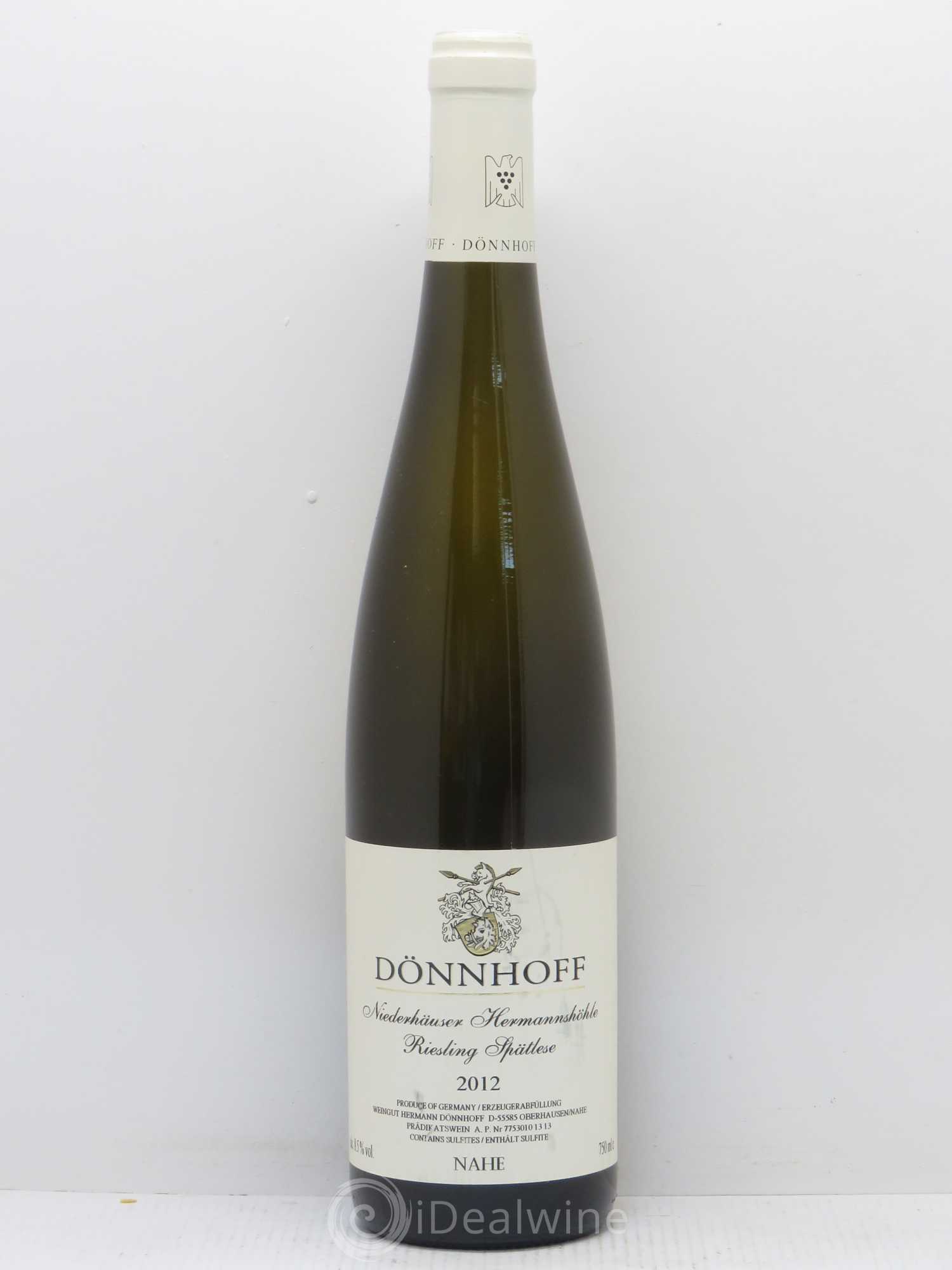 Riesling Weingut Dönnhoff Nahe Niederhauser Hermannshohle Spatlese 2012 - Posten von 1 Flasche - 0