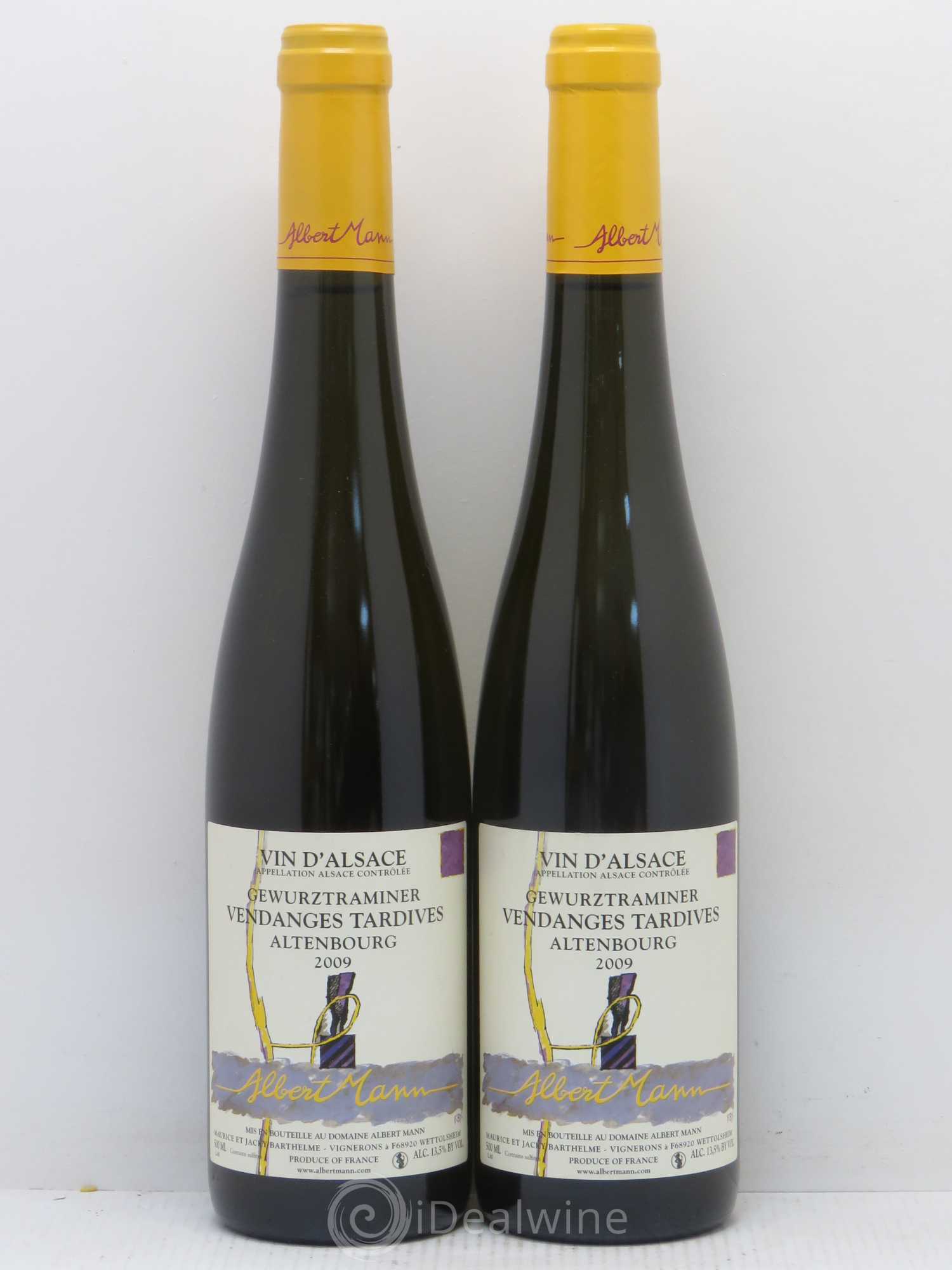 Gewurztraminer Altenbourg Vendanges Tardives Domaine Albert Mann 2009 - Posten von 2 Flaschen - 0