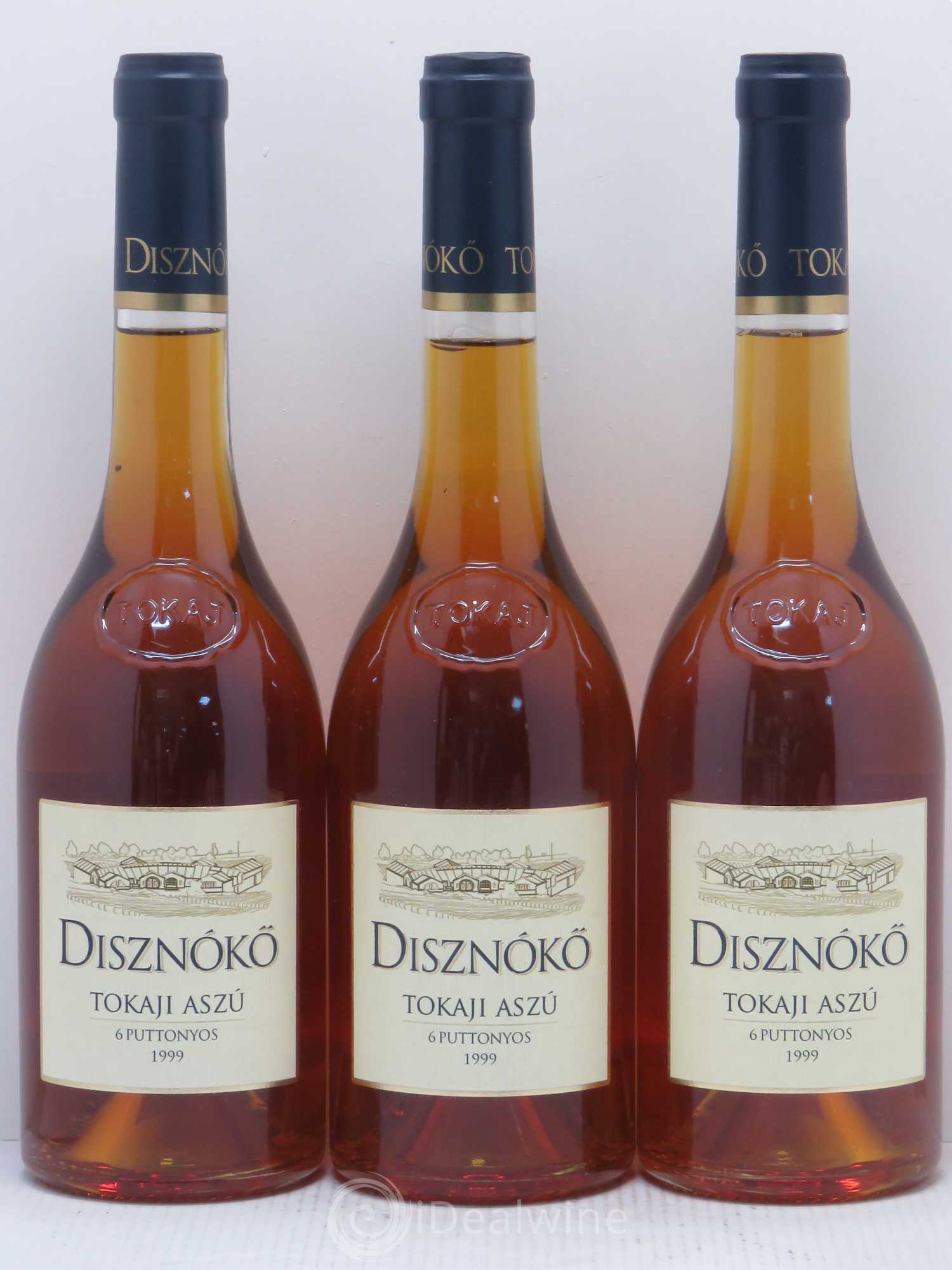 Tokaji Aszu 6 Puttonyos Disznoko (Domaine) 1999 - Lotto di 3 bottiglie - 0