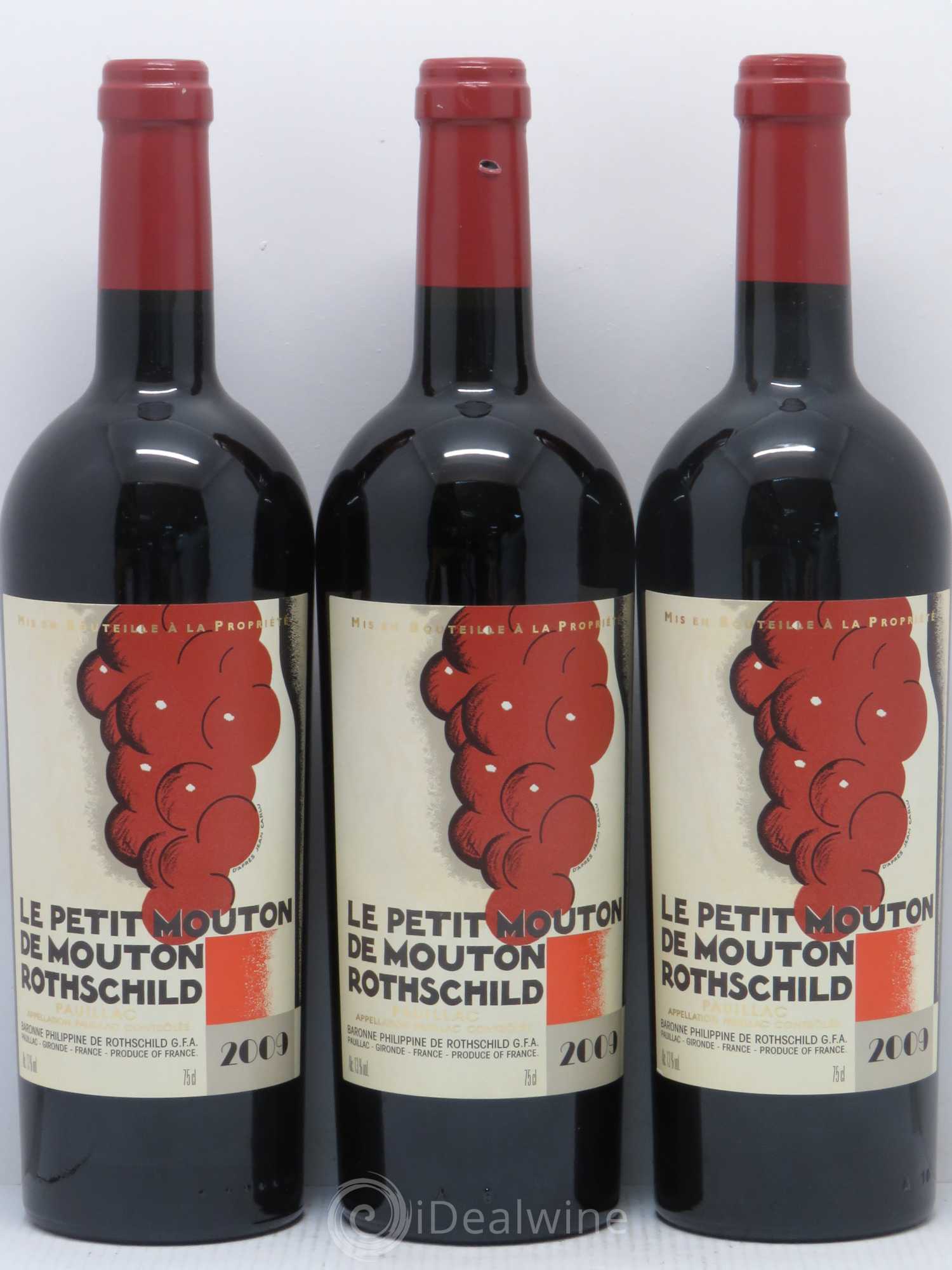 Petit Mouton Second Vin 2009 - Lot de 3 bouteilles - 0