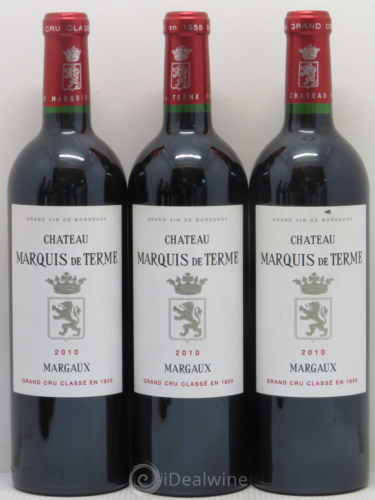 Château Marquis de Terme 4ème Grand Cru Classé 2010 - Lot de 6 bouteilles - 1