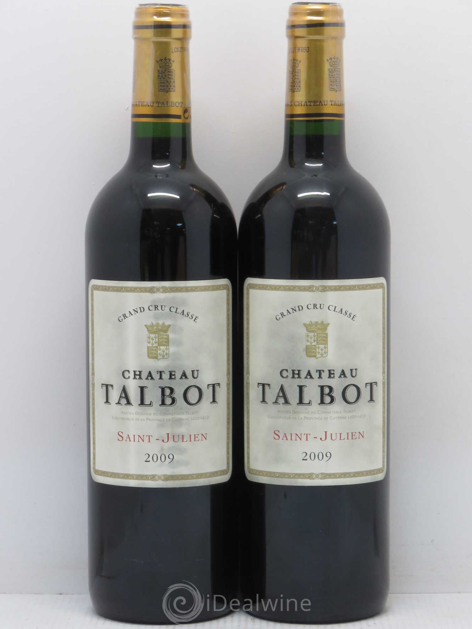 Château Talbot 4ème Grand Cru Classé 2009 - Lot de 2 bouteilles - 0