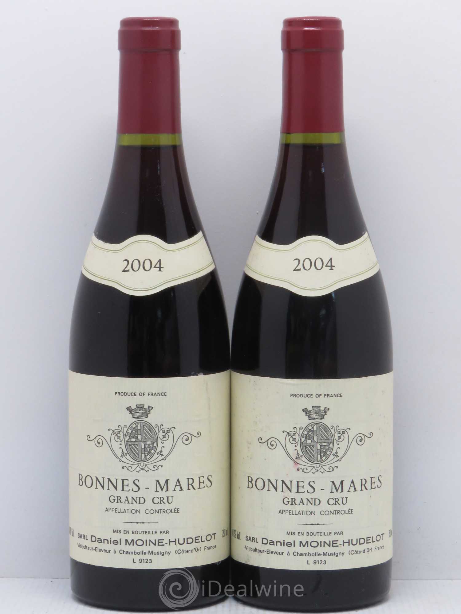 Bonnes-Mares Grand Cru Moine-Hudelot (Domaine) 2004 - Lot de 2 bouteilles - 0