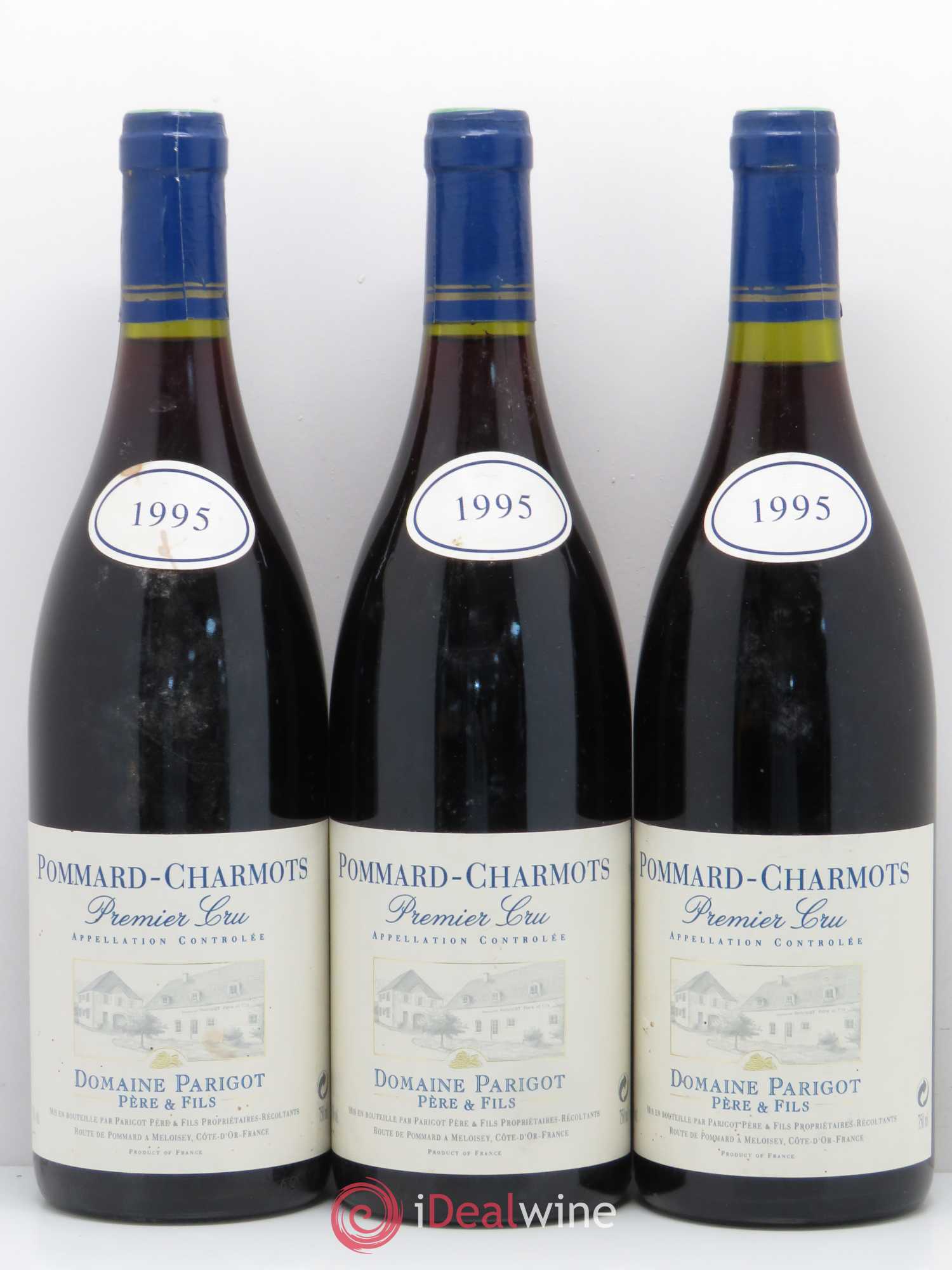 Pommard 1er Cru Charmots - Domaine Parigot 1995 - Posten von 3 Flaschen - 0