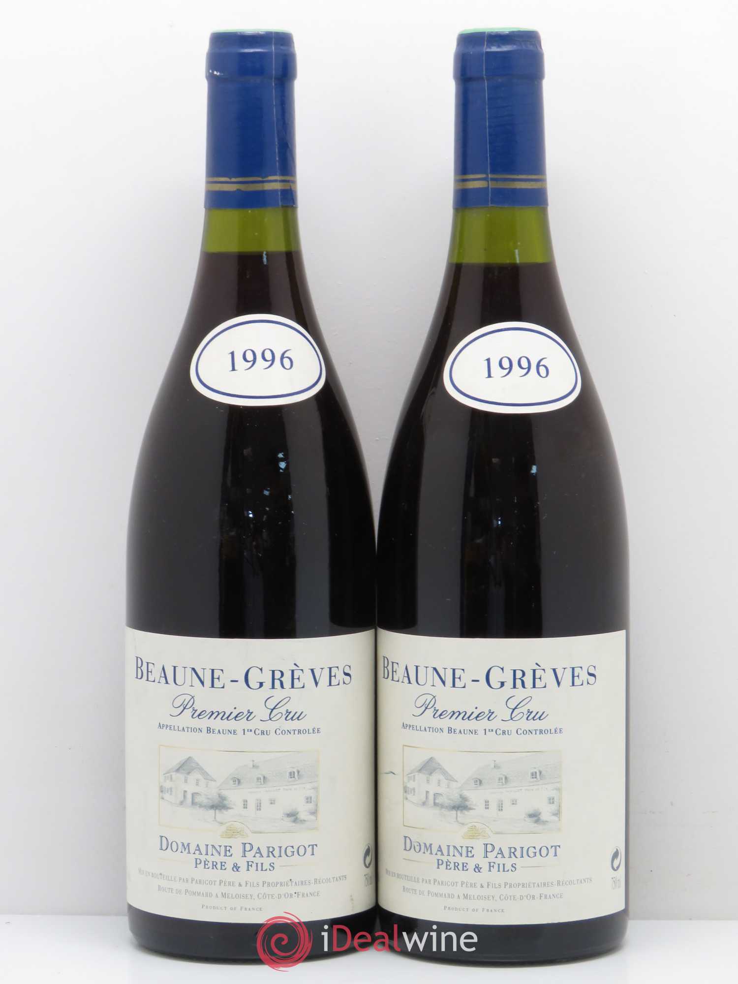 Beaune 1er Cru Grèves - Domaine Parigot 1996 - Posten von 2 Flaschen - 0
