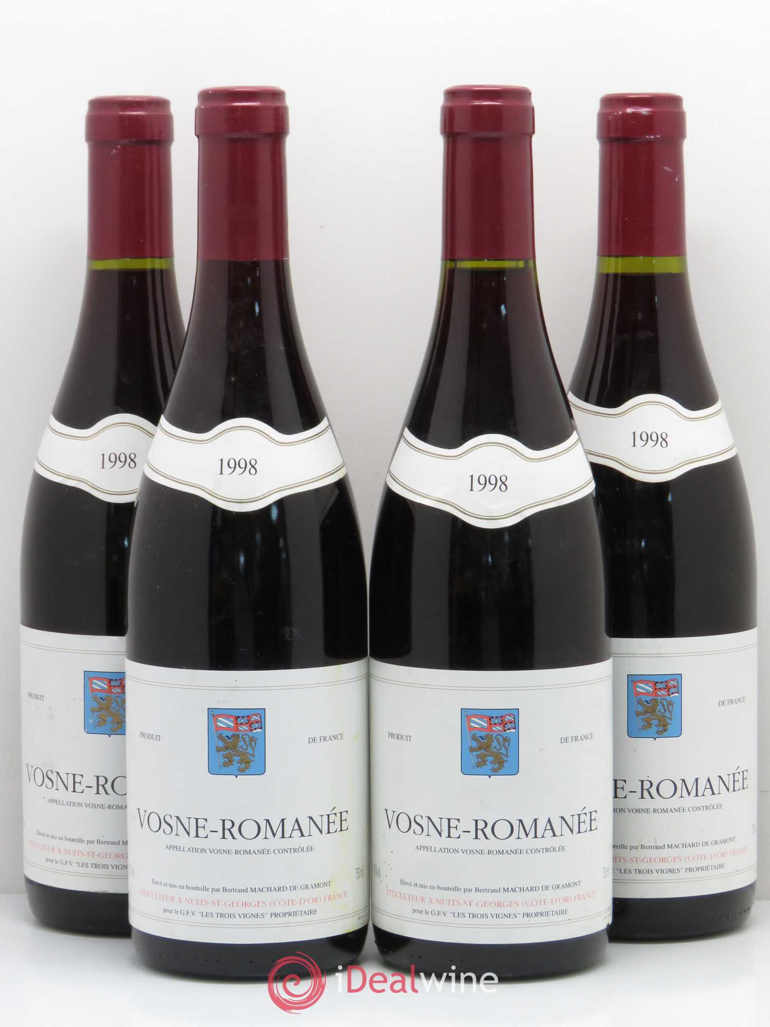 Vosne-Romanée Machard de Gramont 1998 - Lot de 4 bouteilles - 0