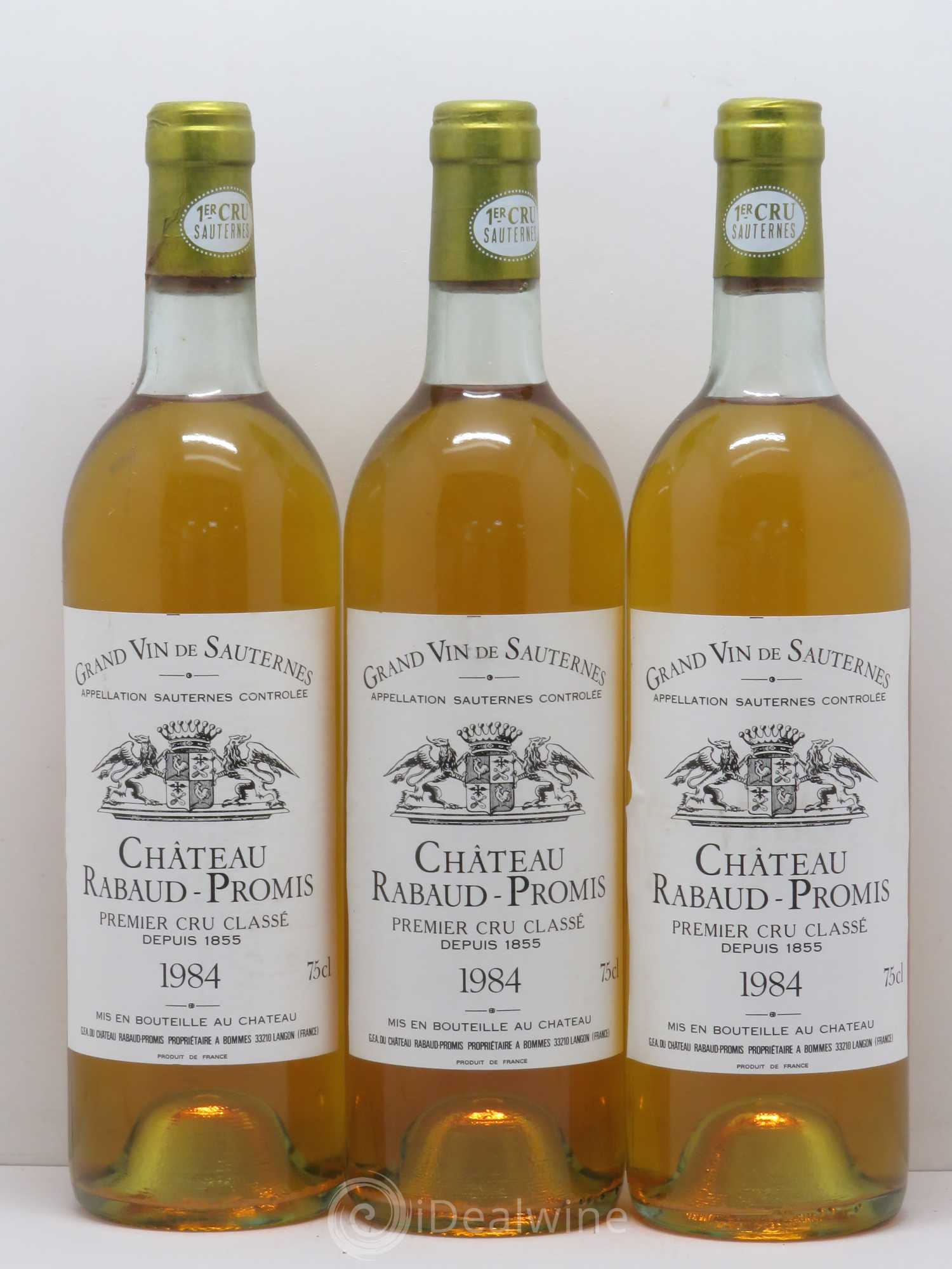 Château Rabaud Promis 1er Grand Cru Classé 1984 - Lotto di 6 bottiglie - 1