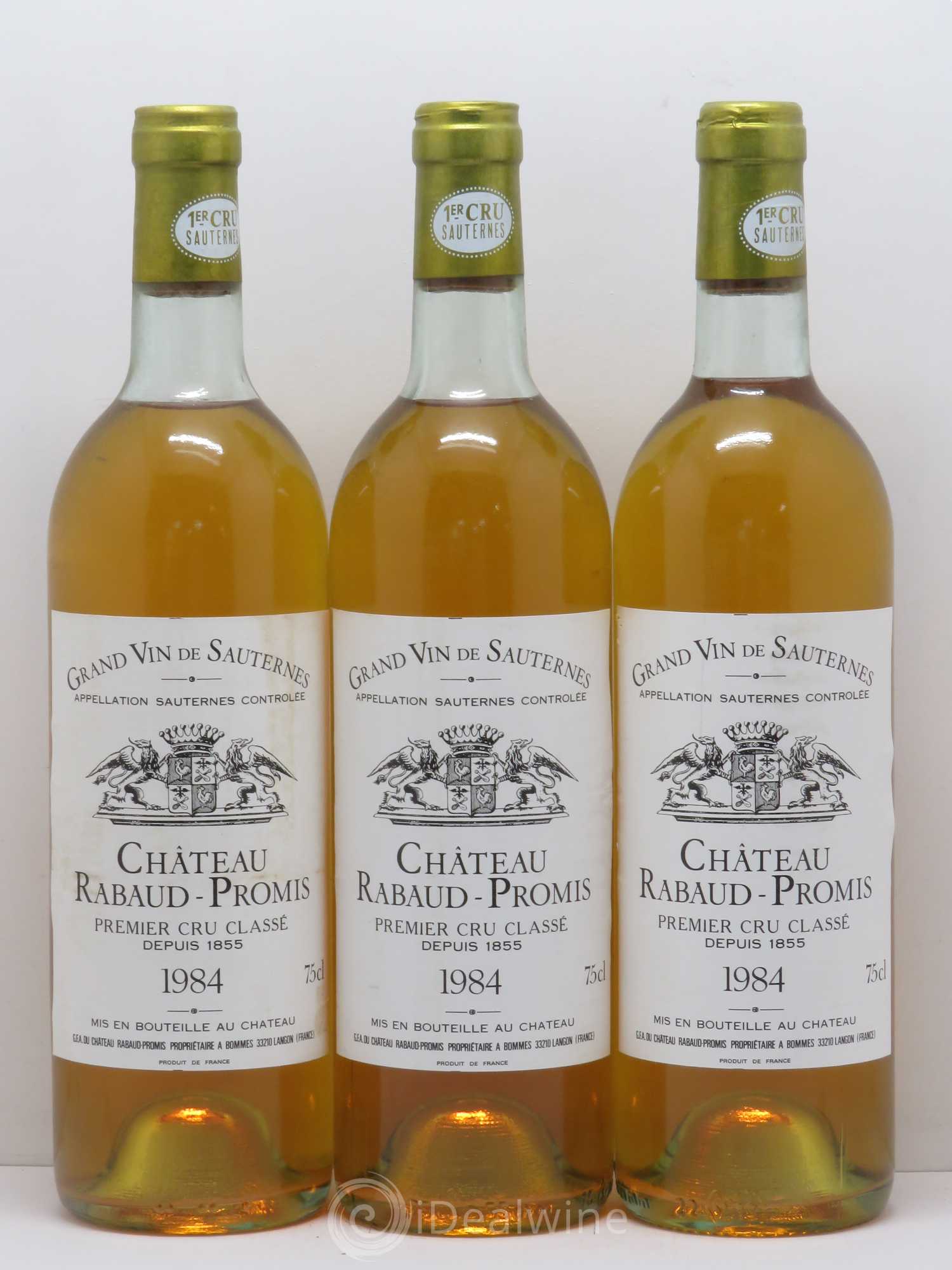 Château Rabaud Promis 1er Grand Cru Classé 1984 - Lotto di 6 bottiglie - 2