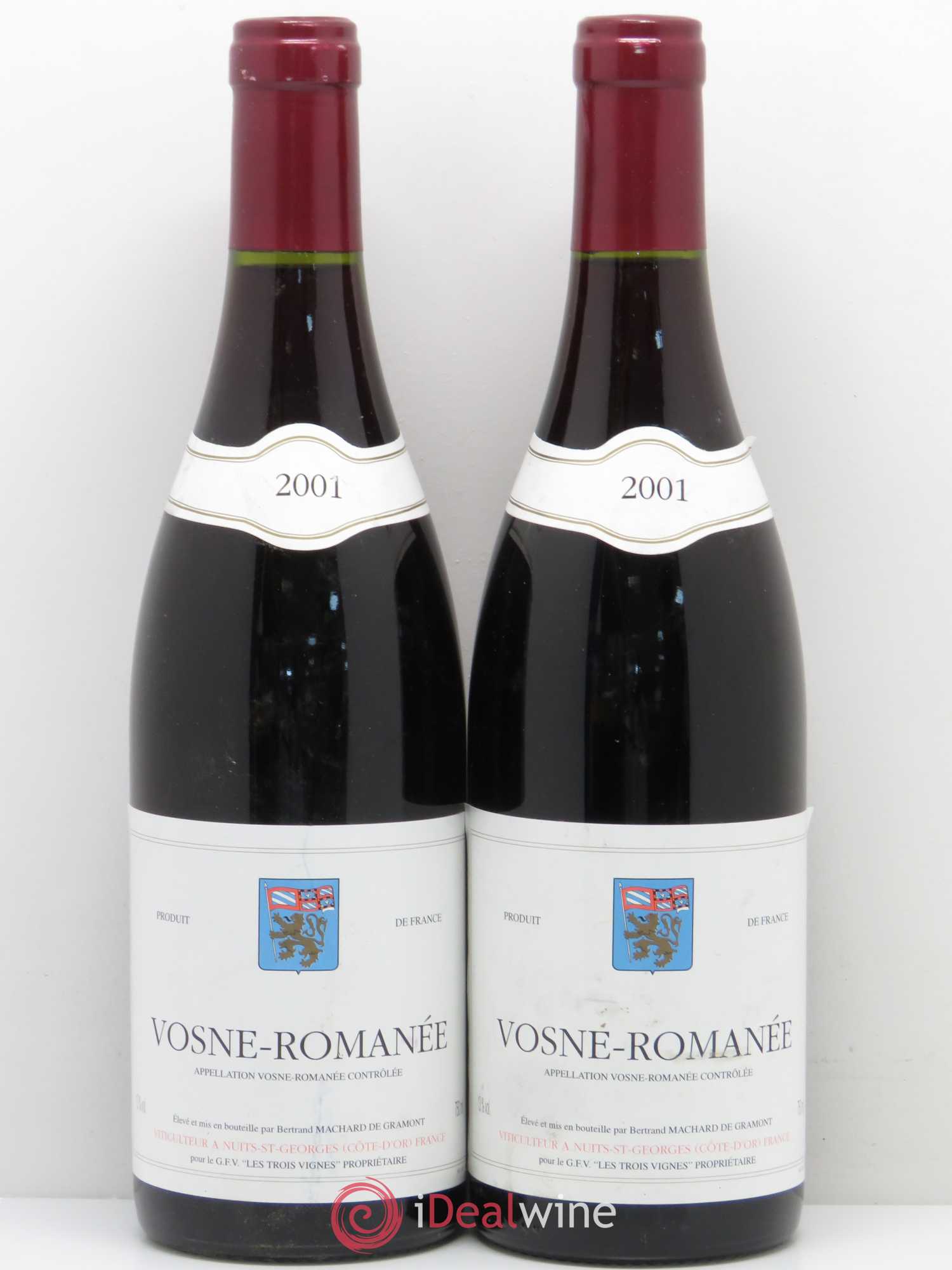 Vosne-Romanée Machard de Gramont 2001 - Lot de 2 bouteilles - 0
