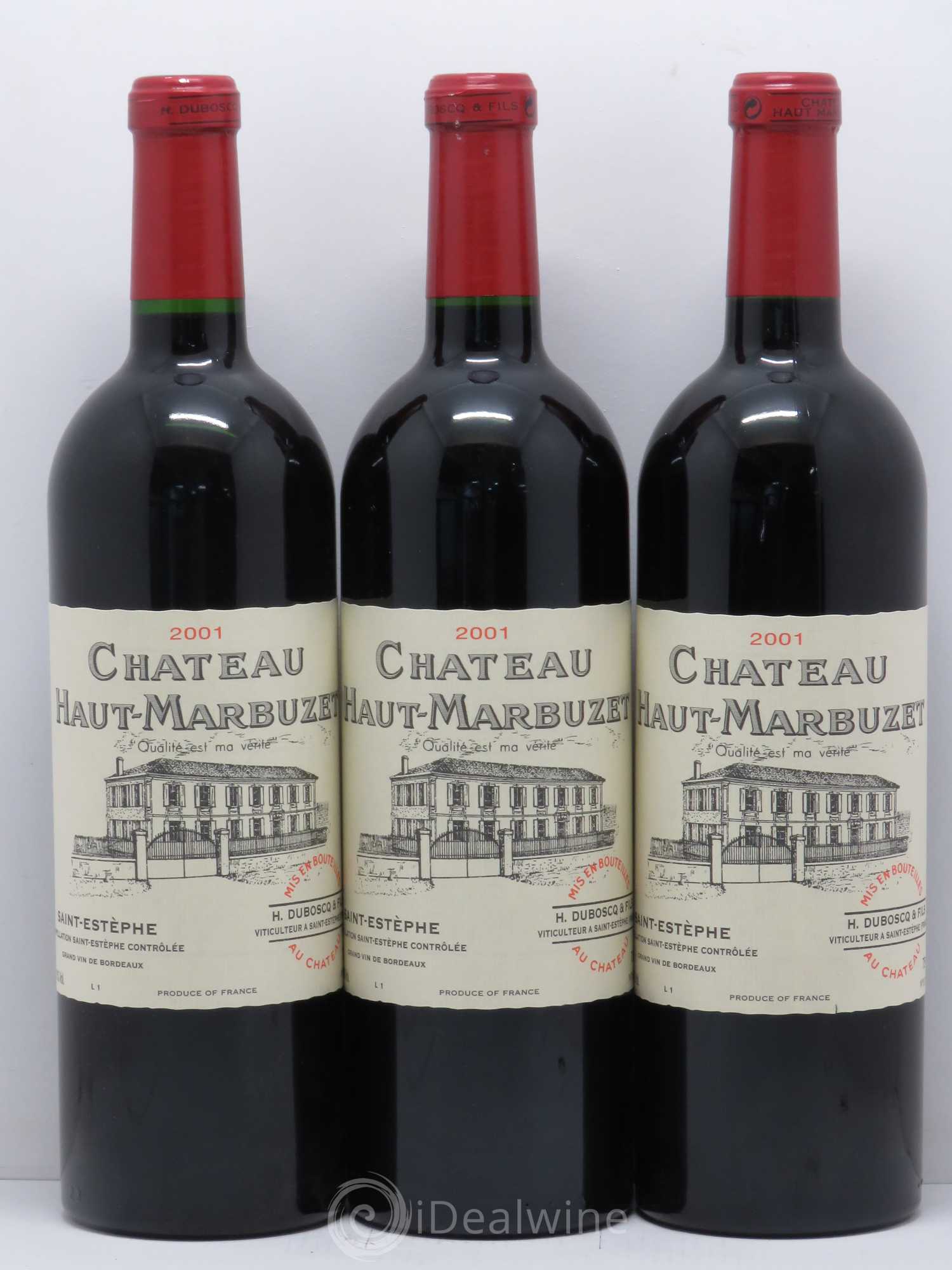 Château Haut Marbuzet 2001 - Lot de 12 bouteilles - 2