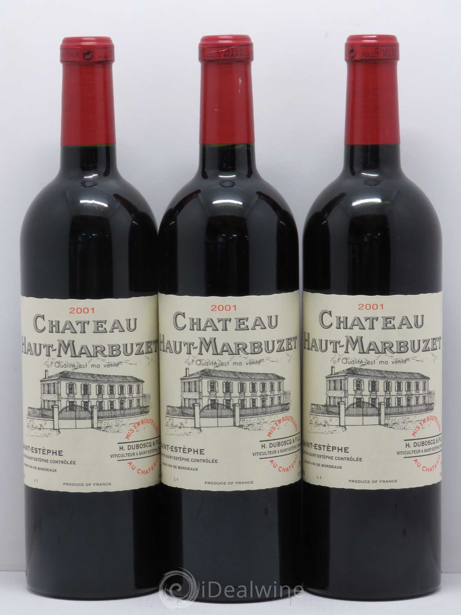 Château Haut Marbuzet 2001 - Lot de 12 bouteilles - 3