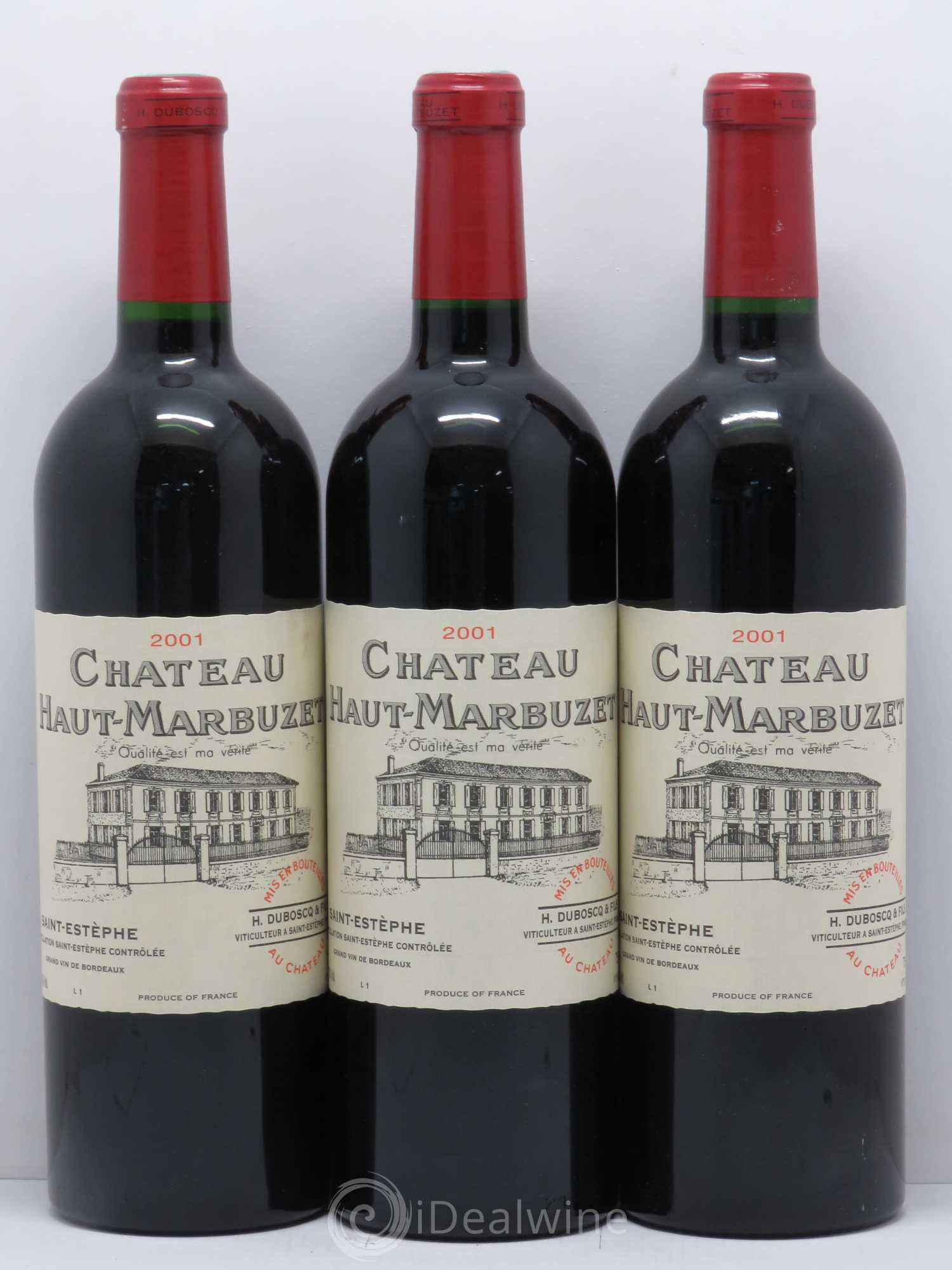 Château Haut Marbuzet 2001 - Lot de 12 bouteilles - 4