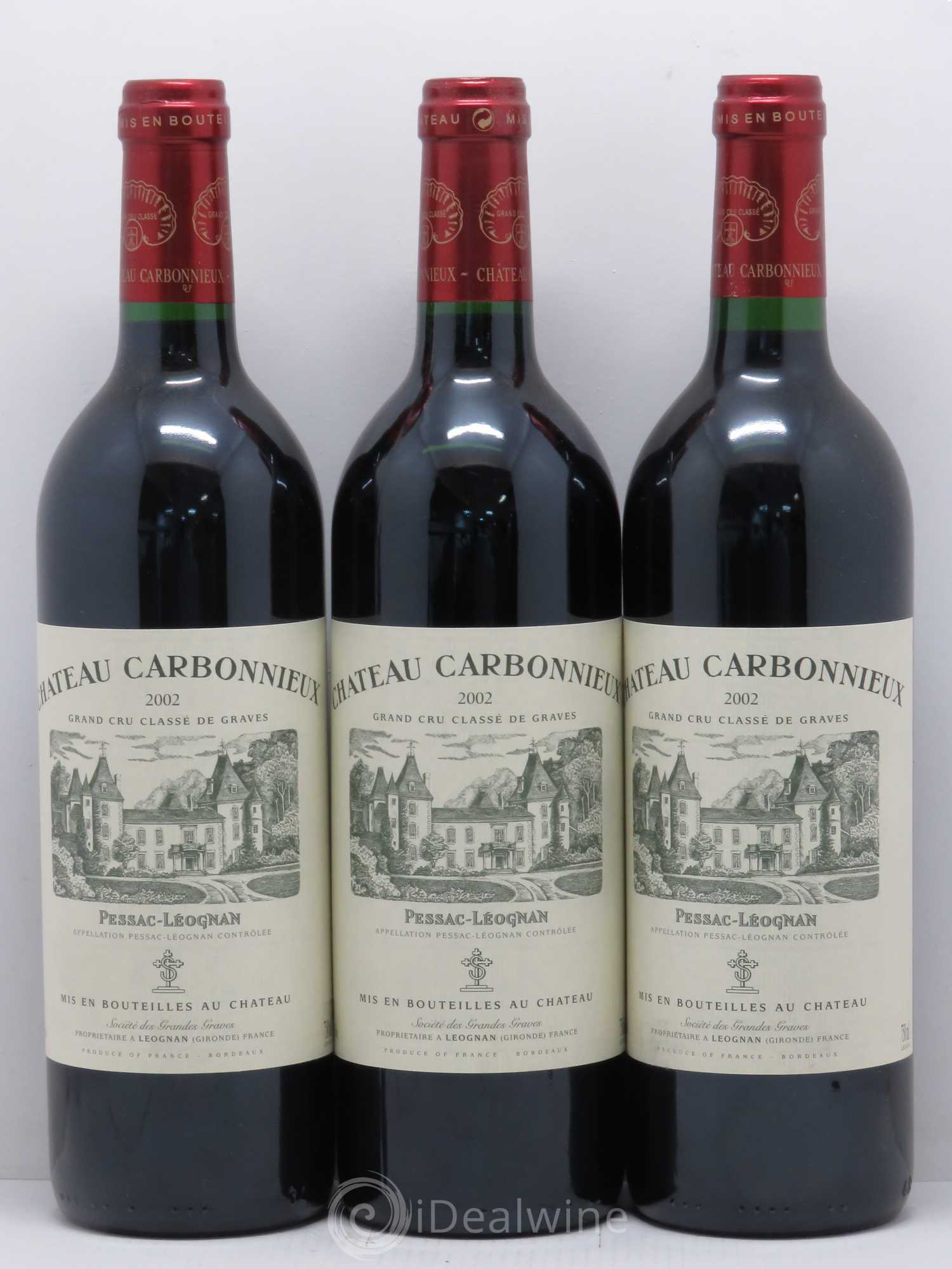Château Carbonnieux Cru Classé de Graves 2002 - Lot de 12 bouteilles - 2