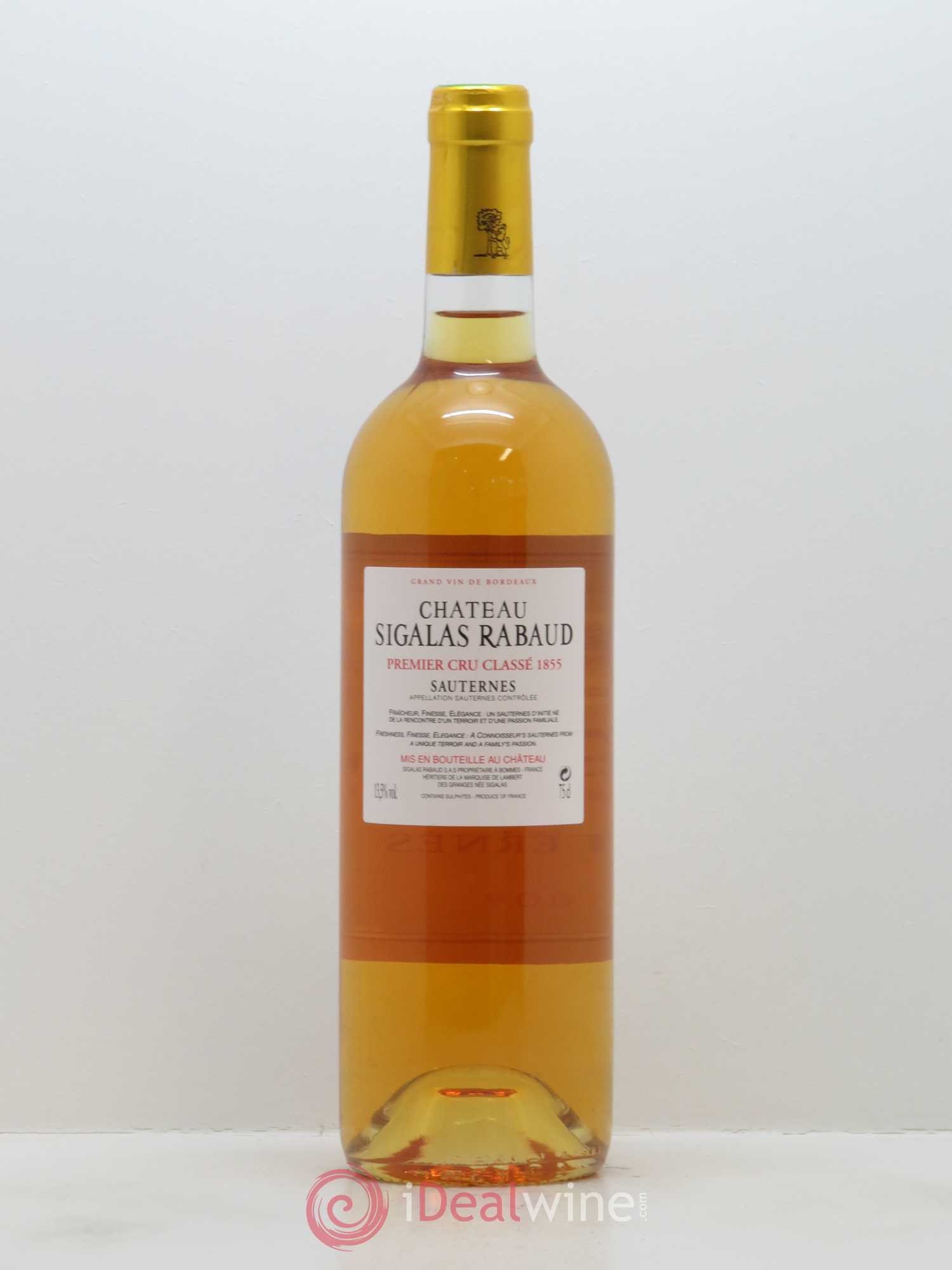 Château Sigalas Rabaud 1er Grand Cru Classé 2009 - Posten von 1 Flasche - 1