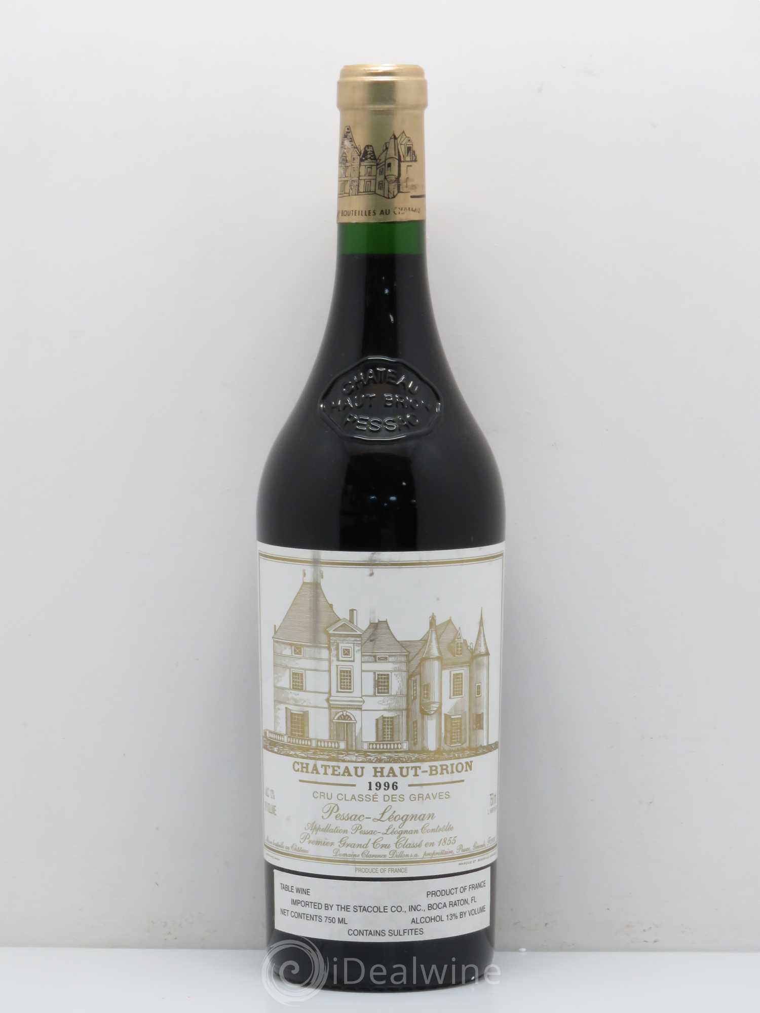 Château Haut Brion 1er Grand Cru Classé 1996 - Lot de 1 bouteille - 0