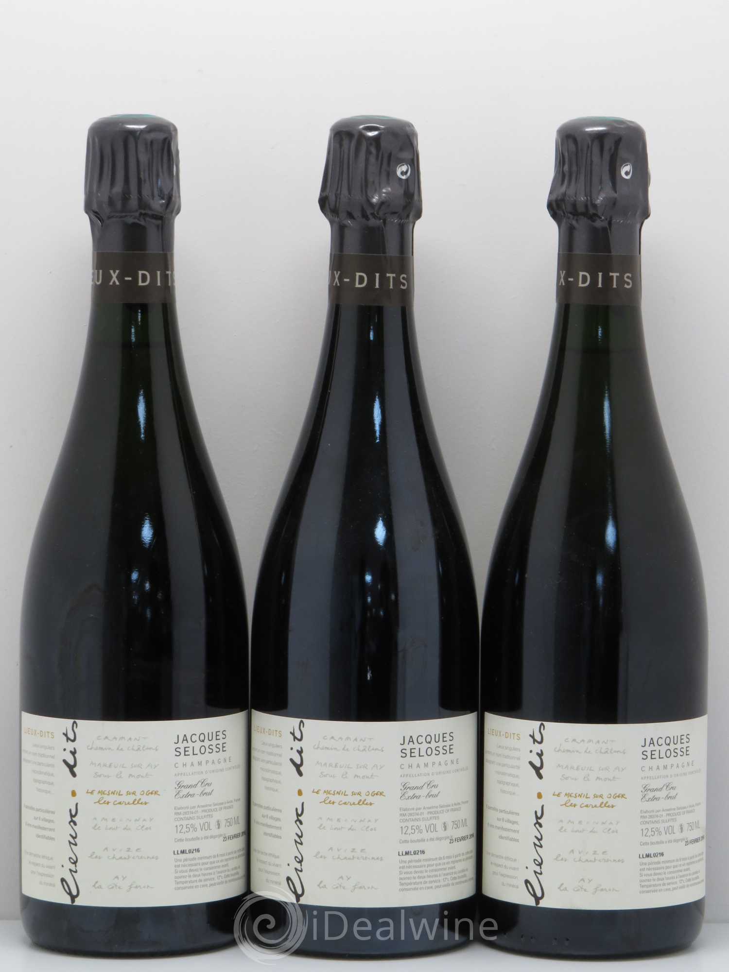 Les Carelles Blanc de Blancs Jacques Selosse - Lot de 3 bouteilles - 0