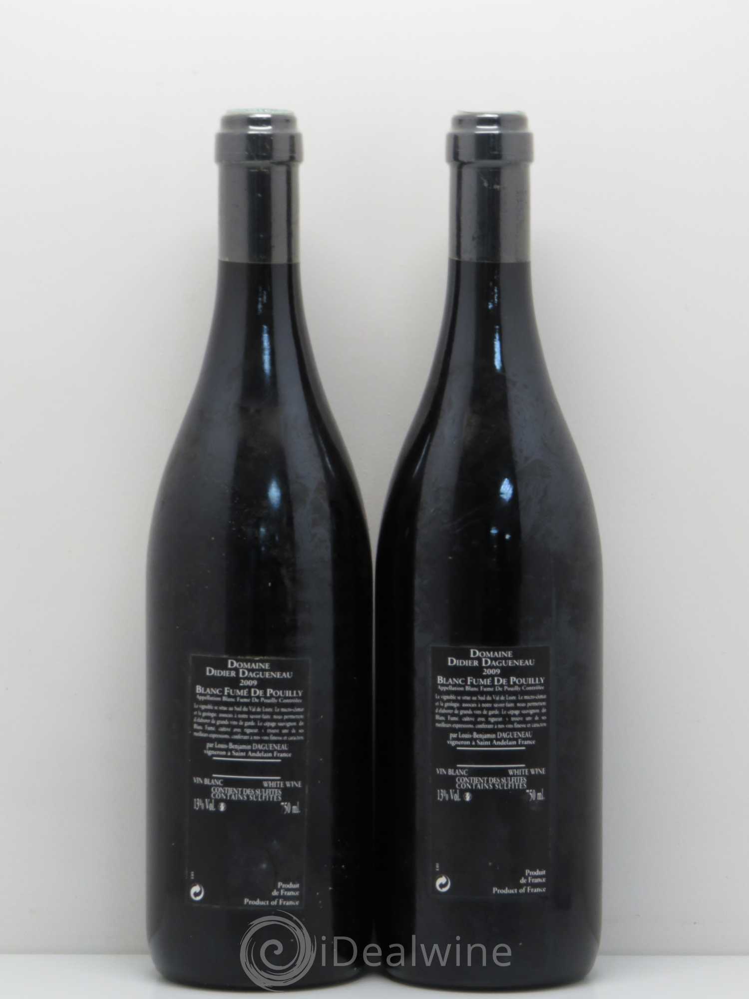 Vin de France (anciennement Pouilly-Fumé) Silex Dagueneau (Domaine Didier - Louis-Benjamin) 2009 - Lot de 2 bouteilles - 1