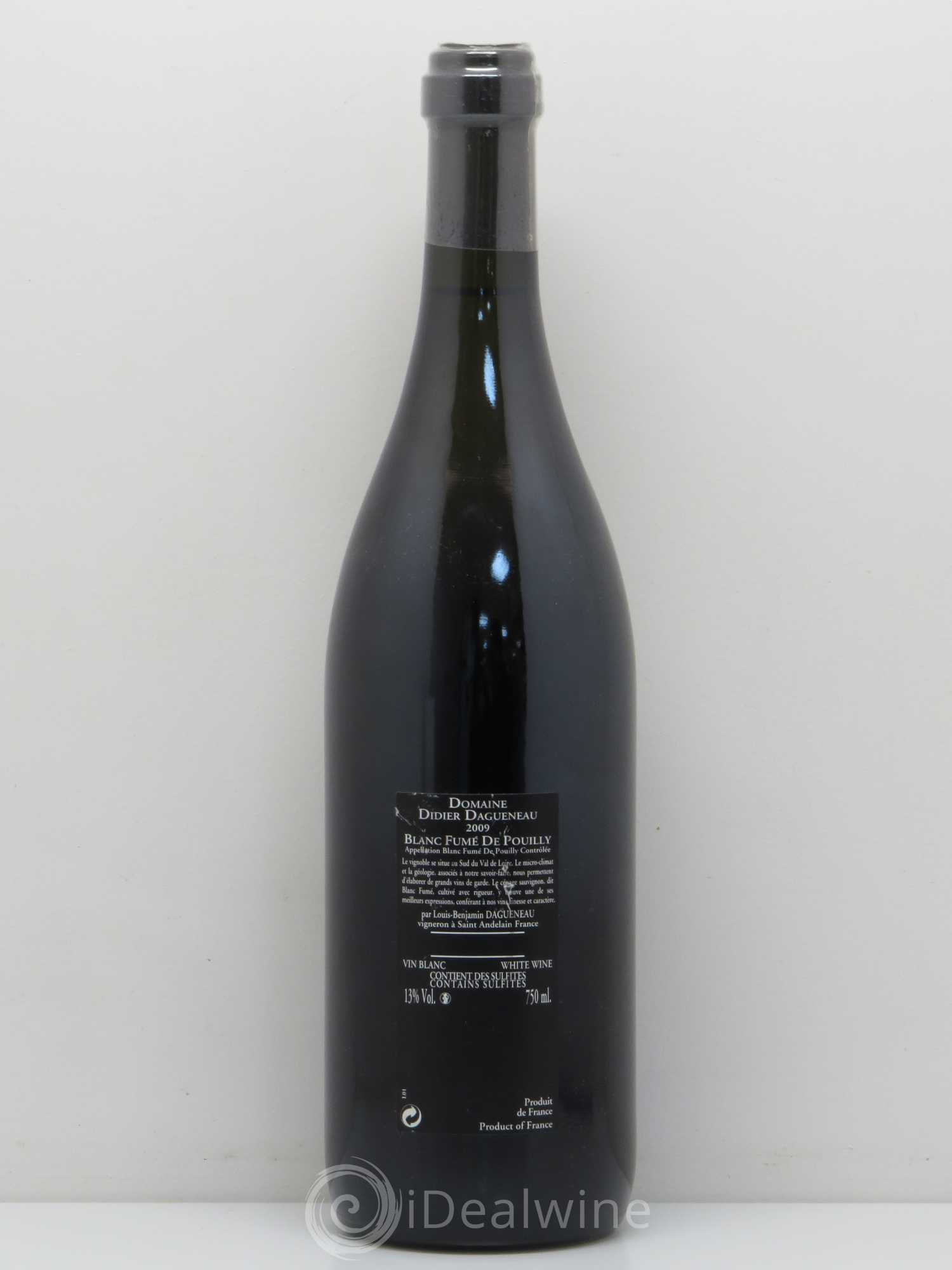 Vin de France (anciennement Pouilly-Fumé) Silex Dagueneau (Domaine Didier - Louis-Benjamin) 2009 - Lot de 1 bouteille - 1